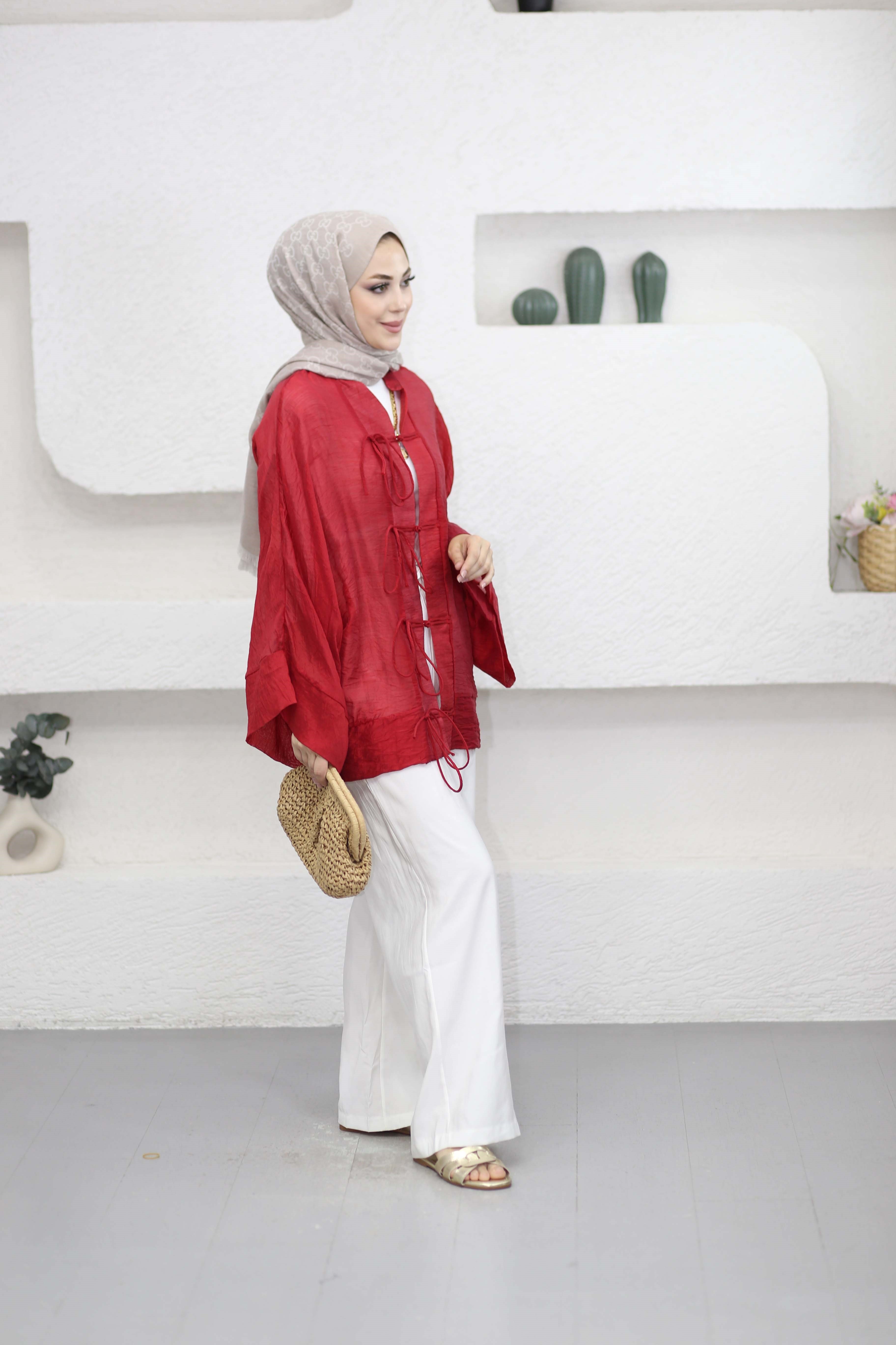 Mess Kimono Kırmızı 1389
