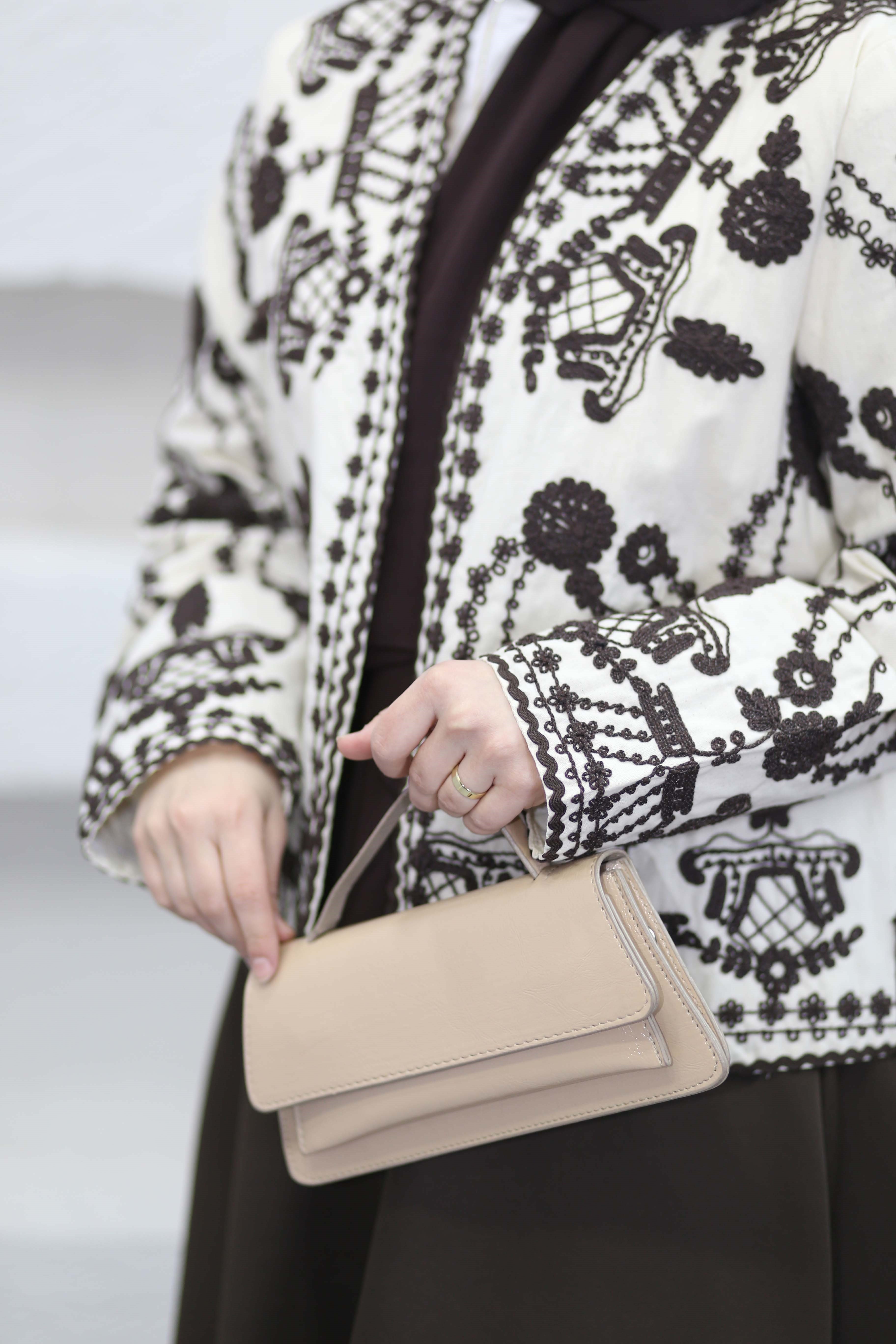 Otantik Keten Kimono Krem 6230