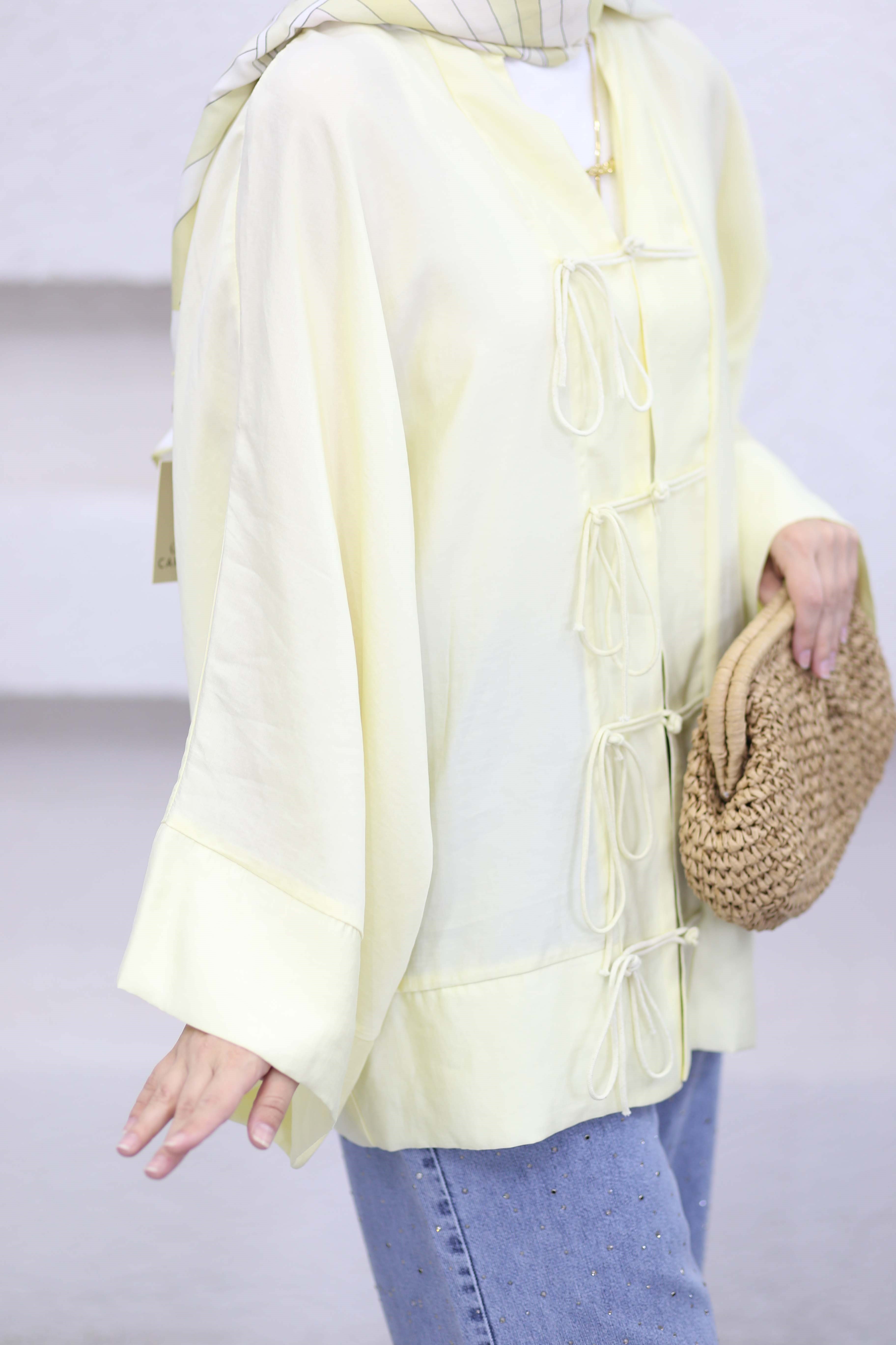 Melina Kimono Sarı 040