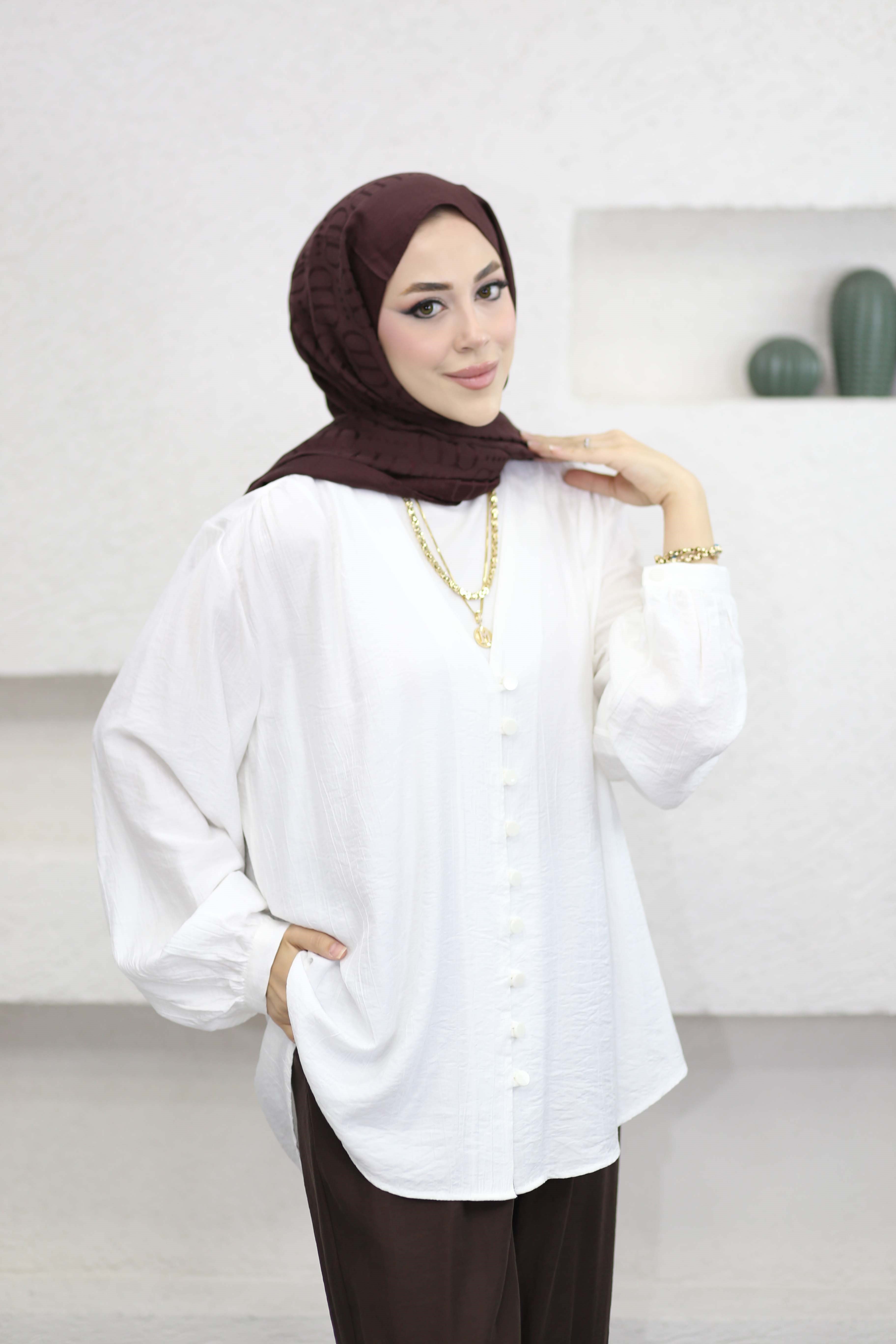 Sema Kimono Beyaz 1834