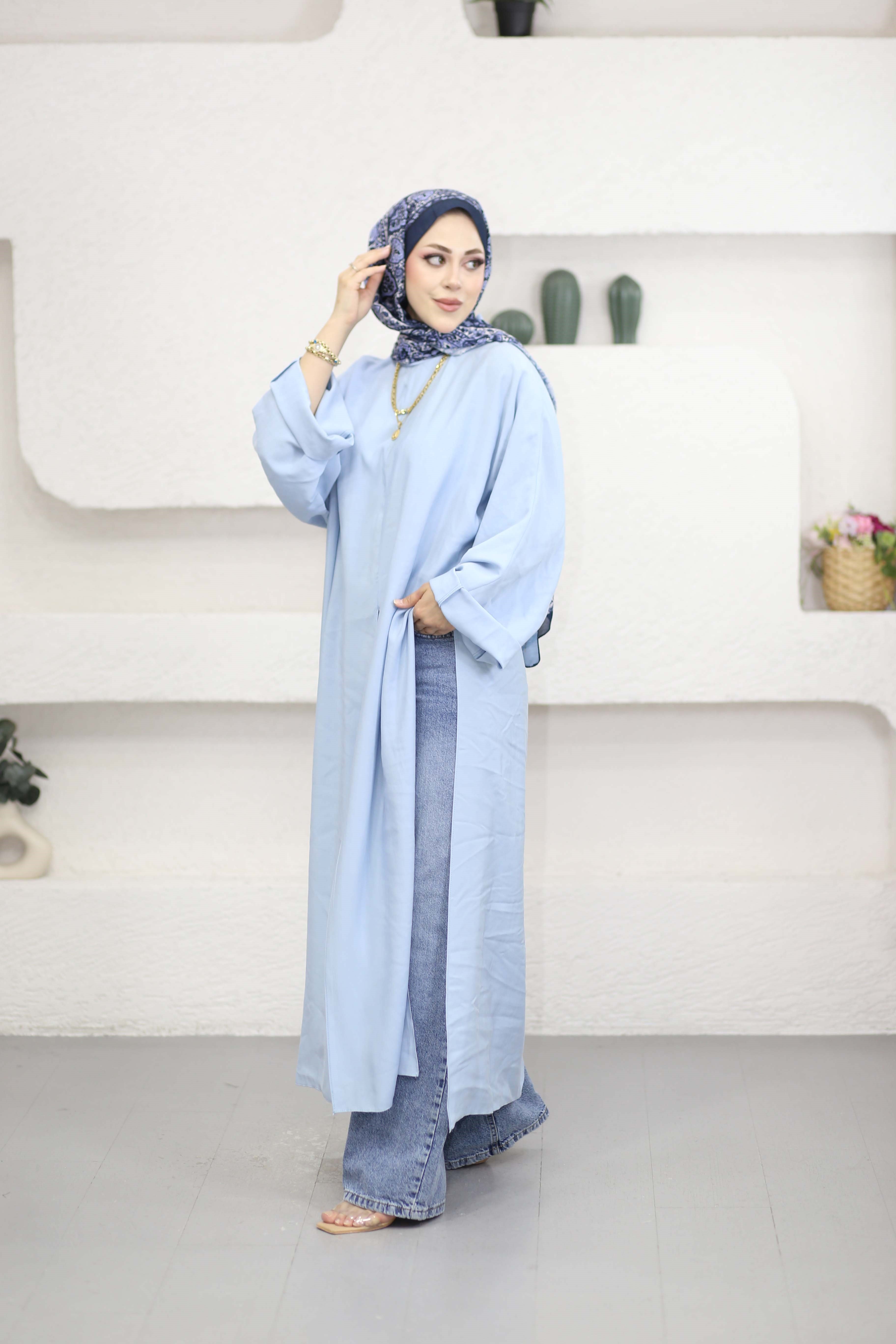 Feraye Tunik Bebe Mavi 2797