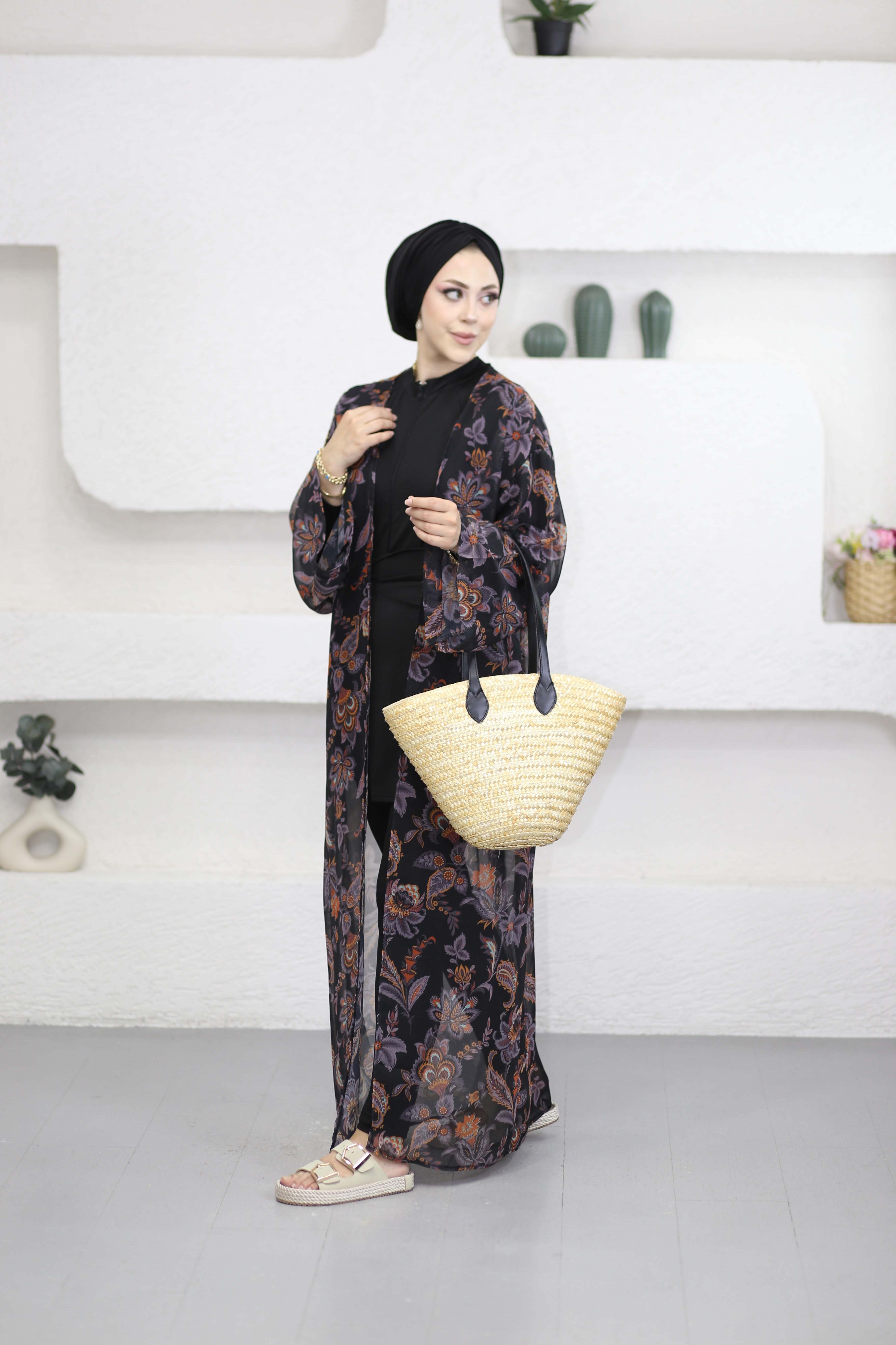 Desenli Kimono Kiremit 0002