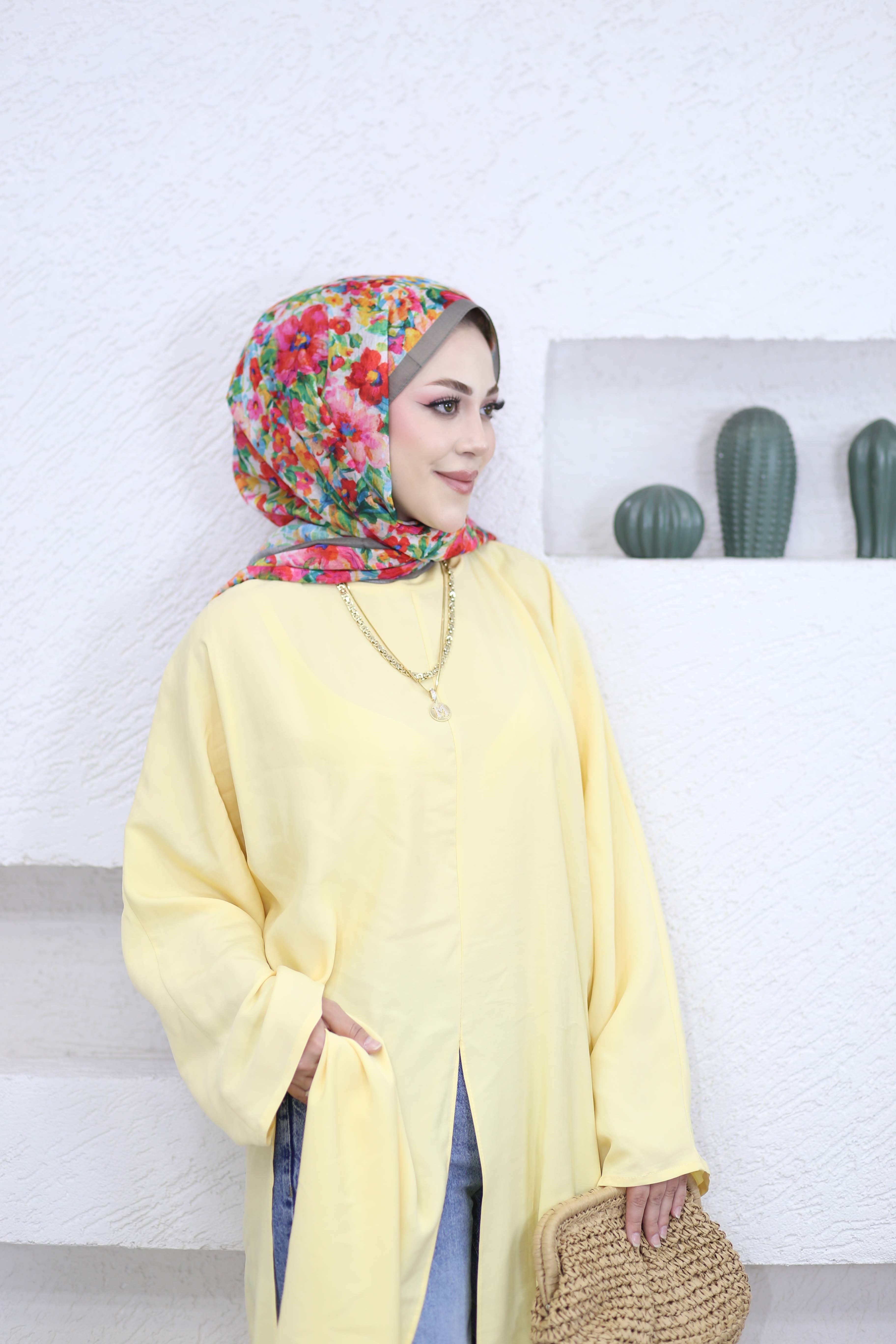 Feraye Tunik Sarı 2797