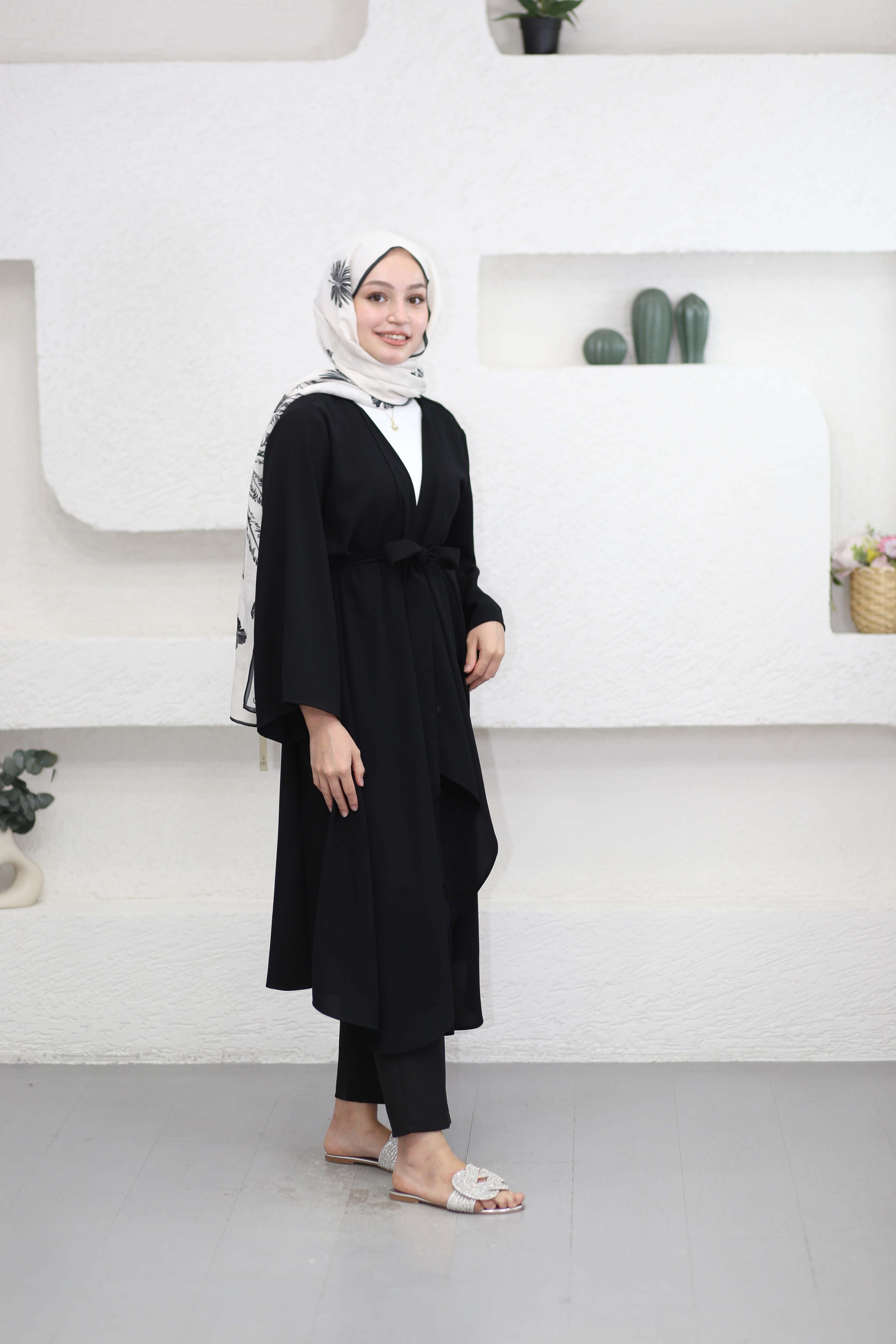 Ferda Kimono Siyah 9441