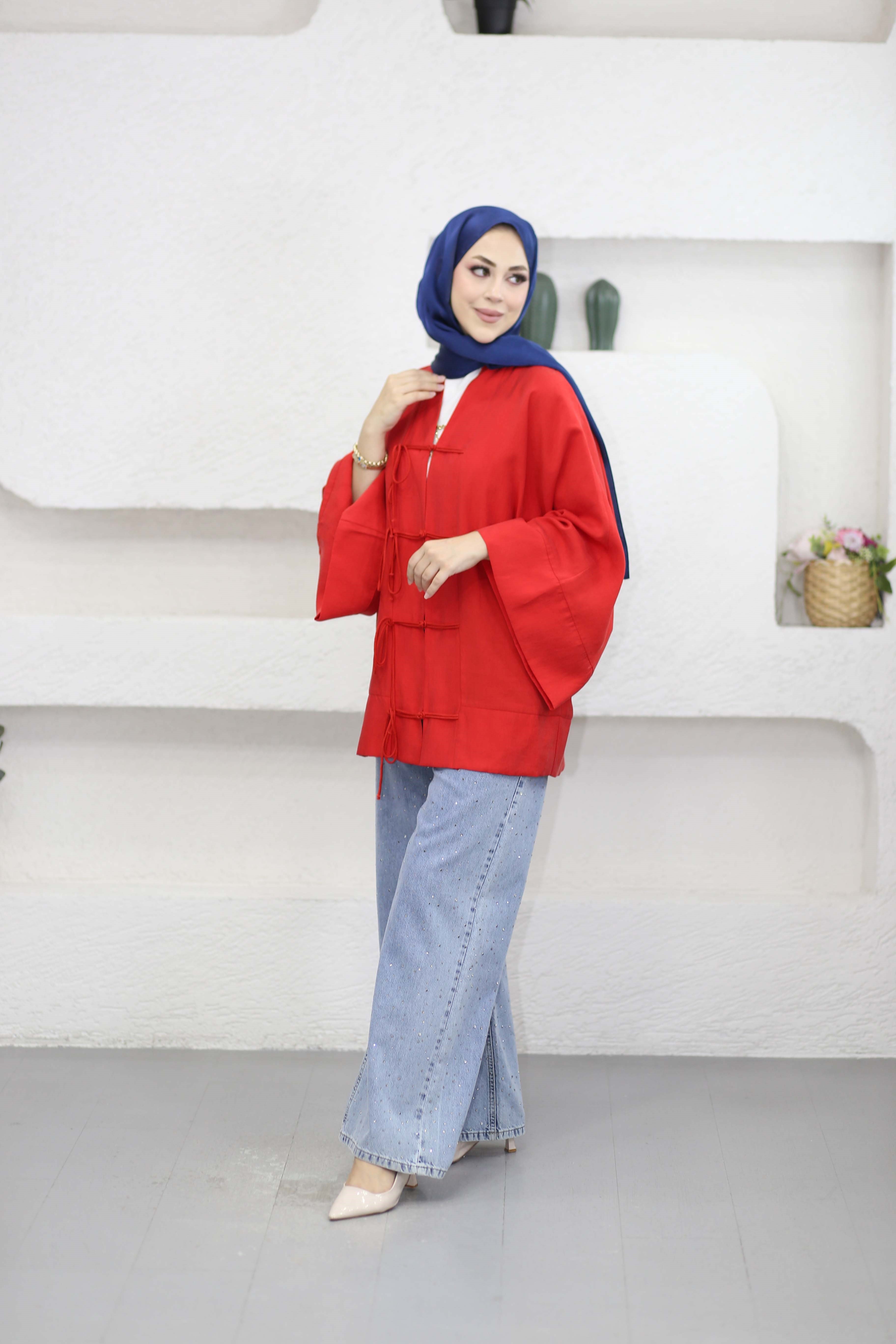 Melina Kimono Kırmızı 040