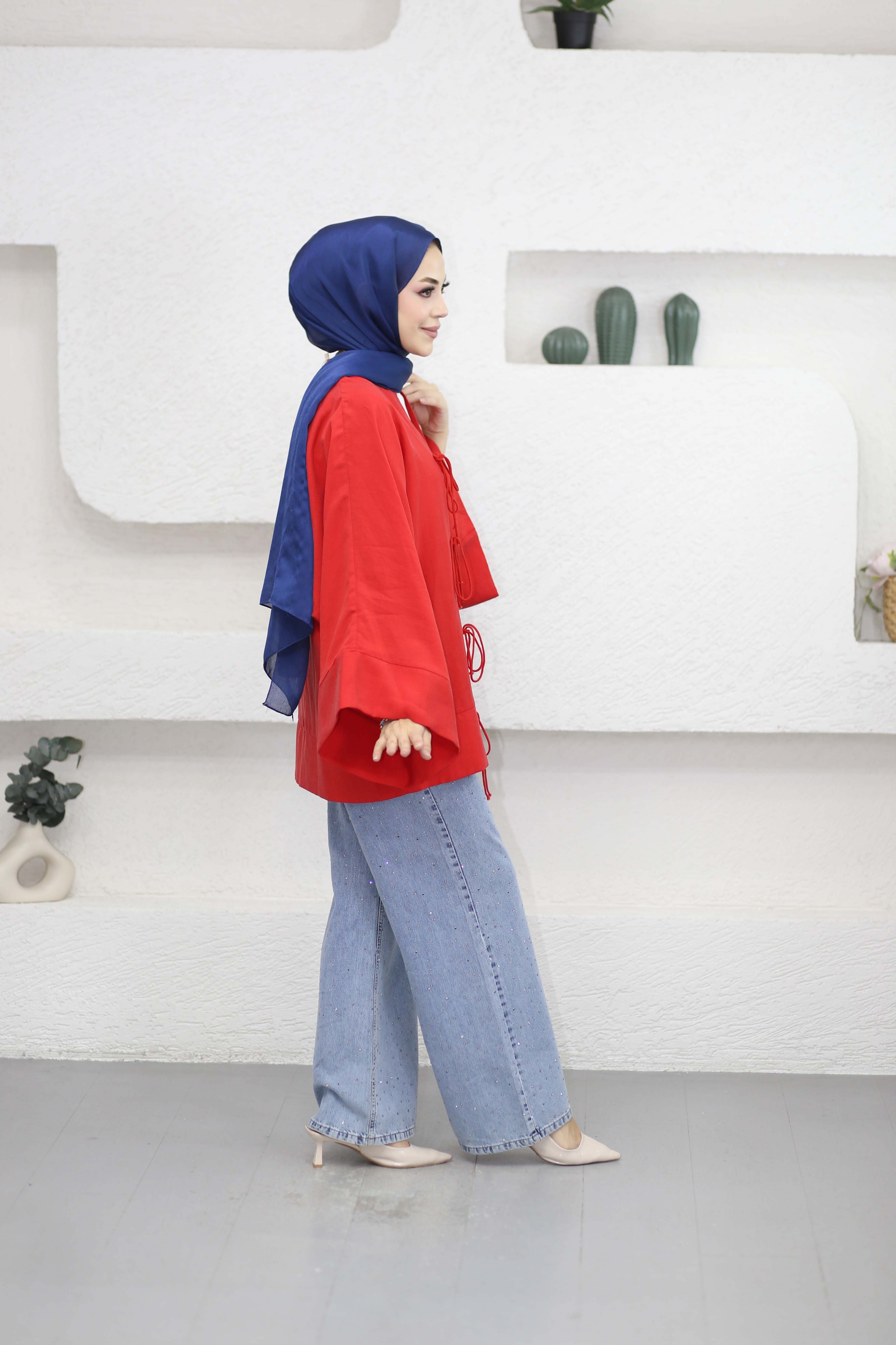 Melina Kimono Kırmızı 040