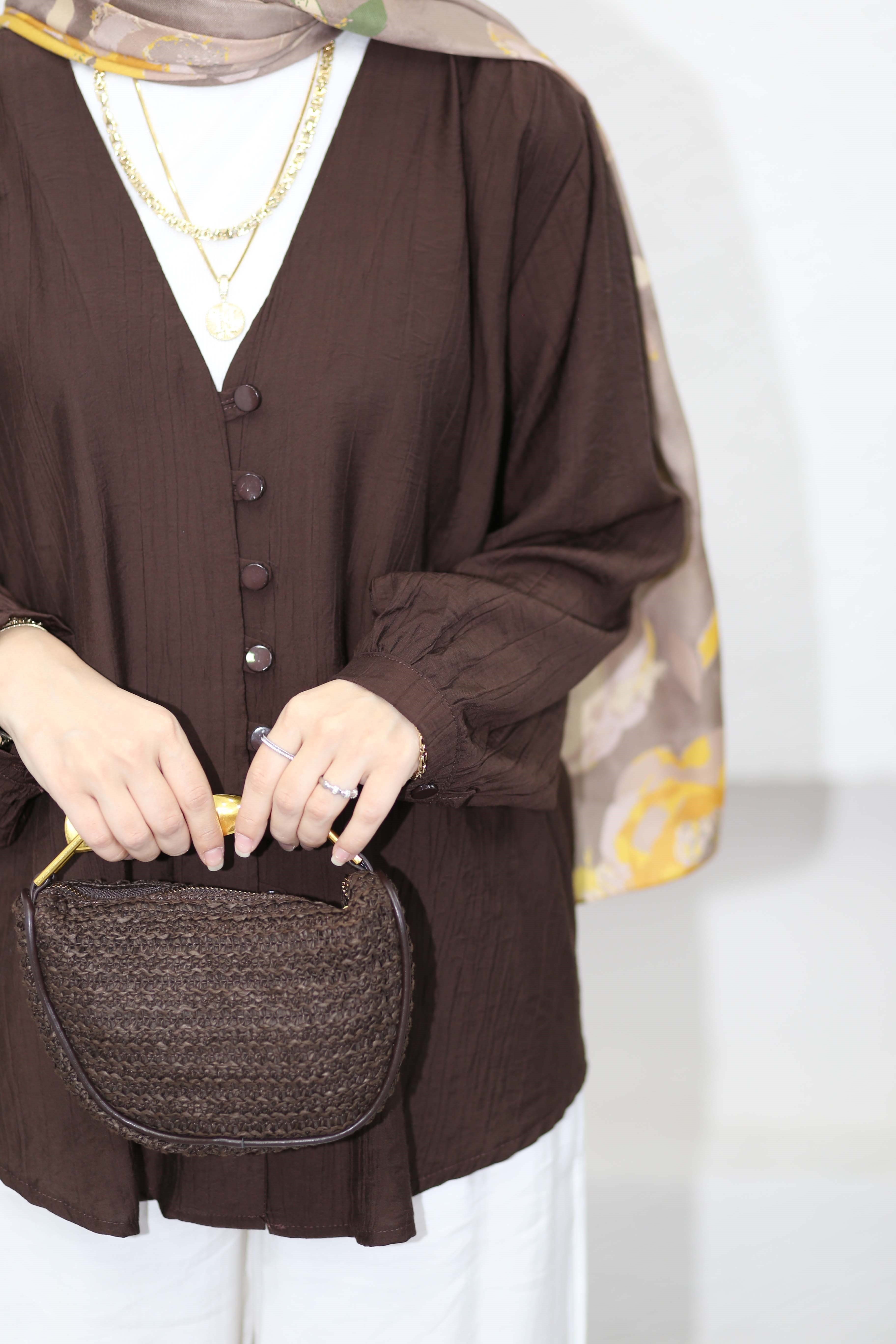 Sema Kimono Acı Kahve 1834
