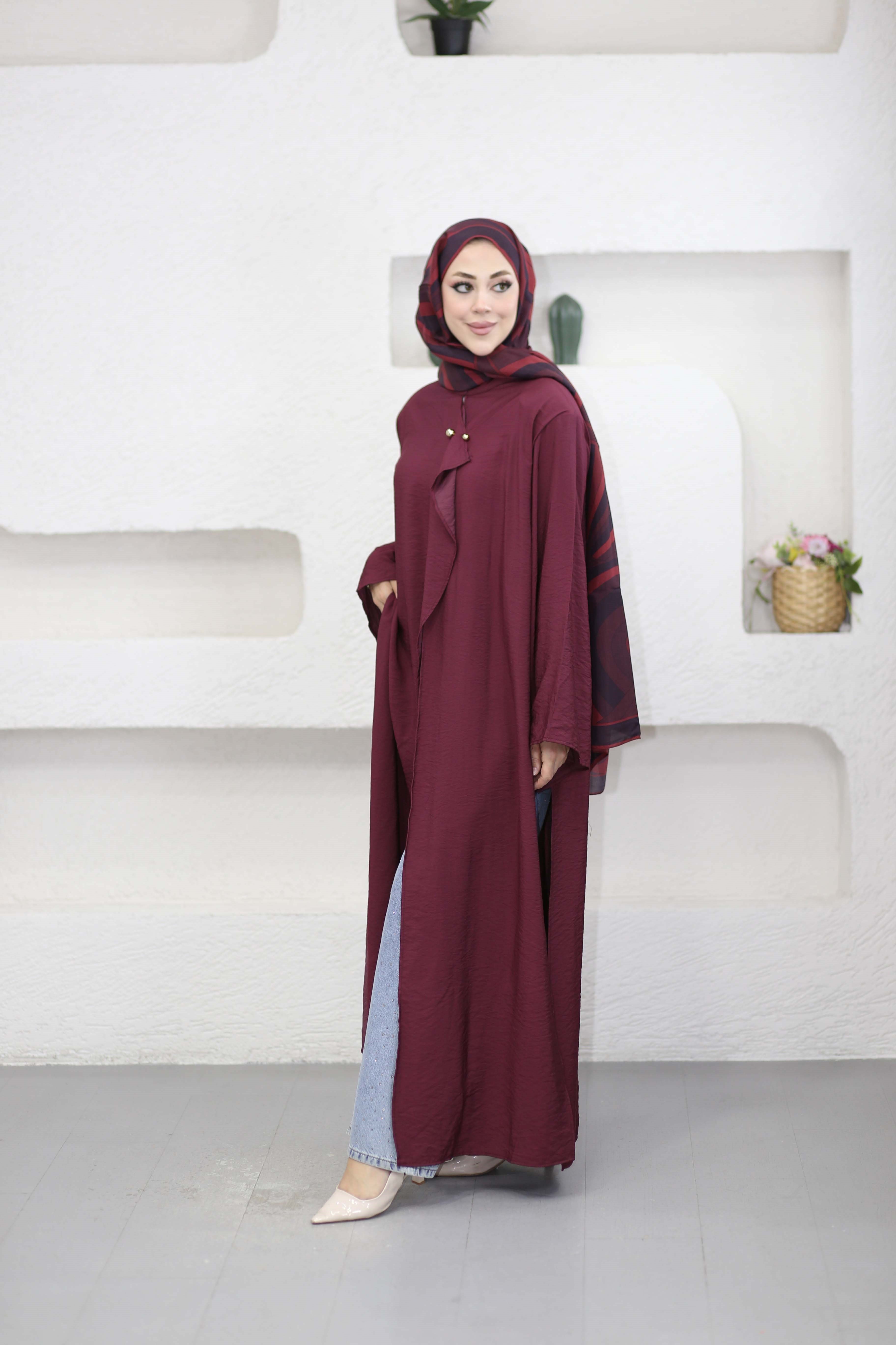 Nazan Tunik Bordo 9017