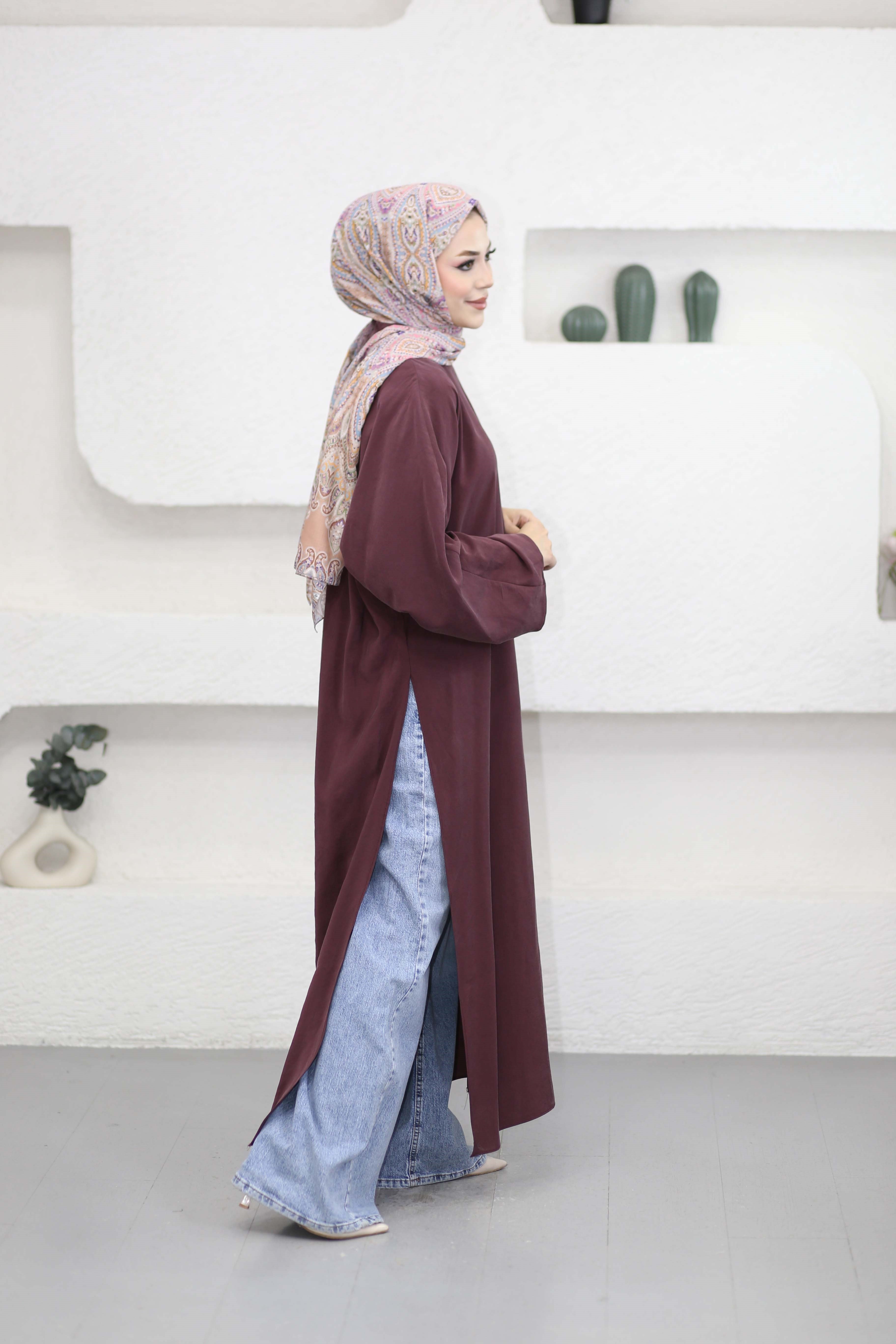 Feraye Tunik Bordo 2797