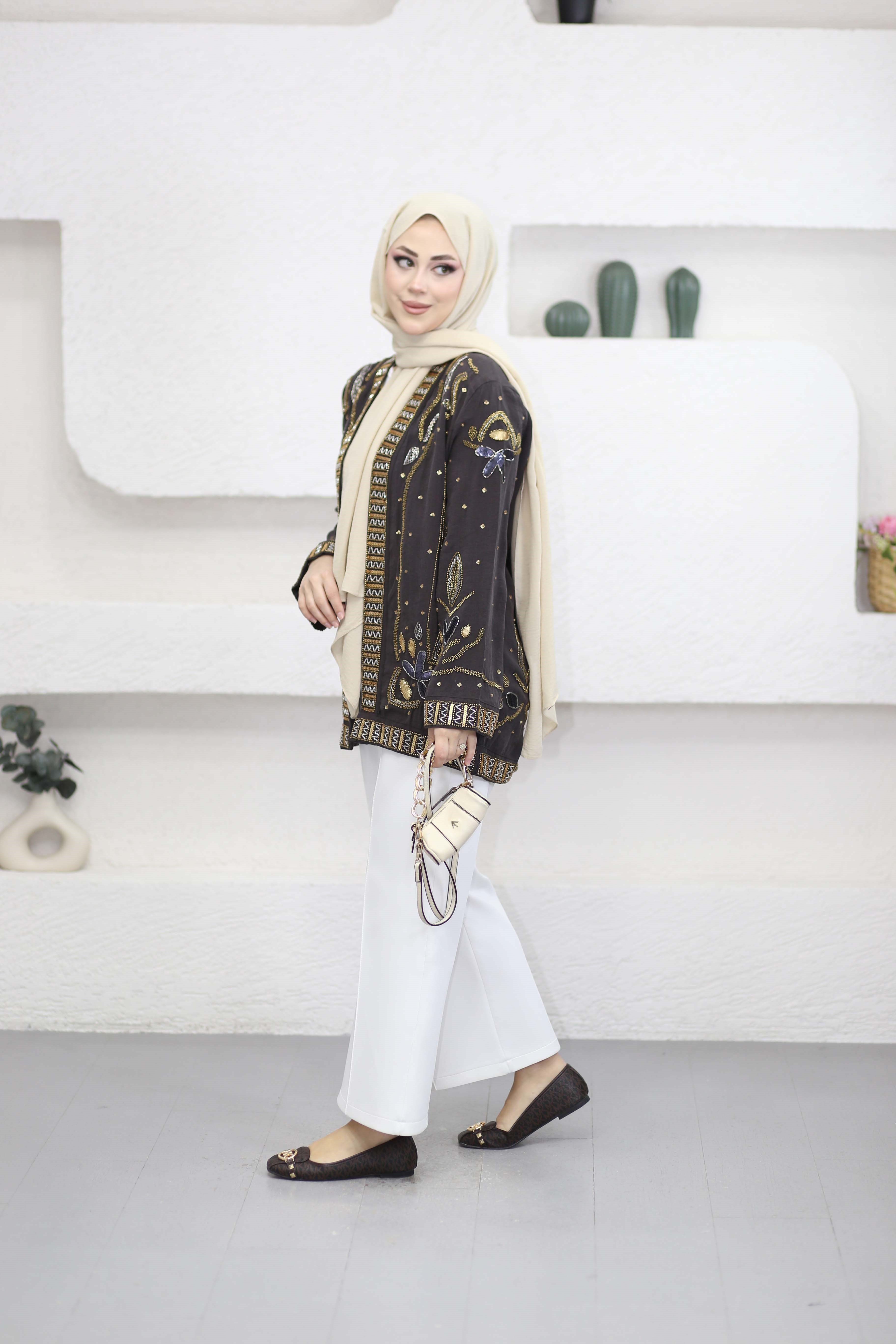 Sharm Kimono Kahverengi 34839