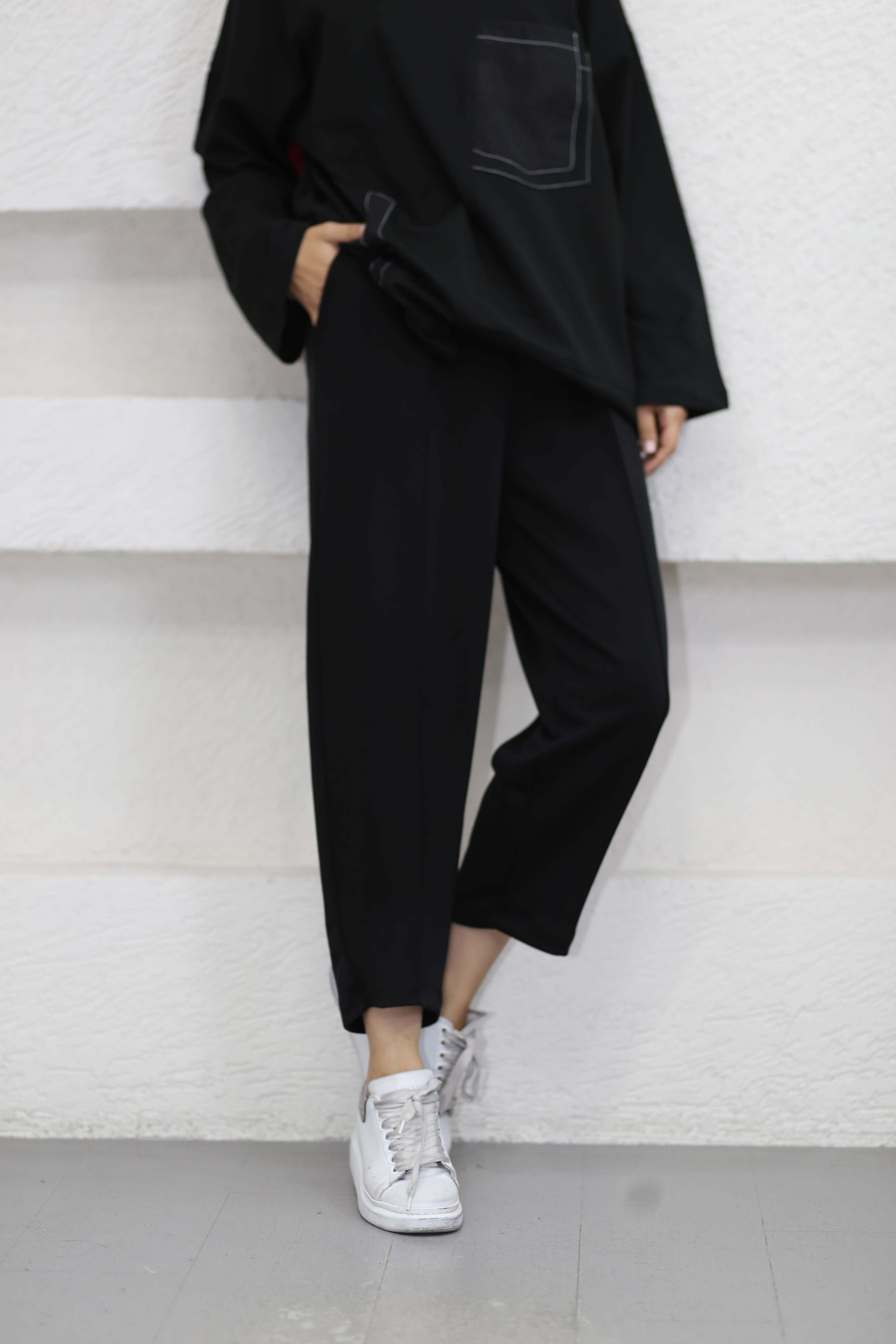 Oysho Havuç Pantolon Siyah 26069