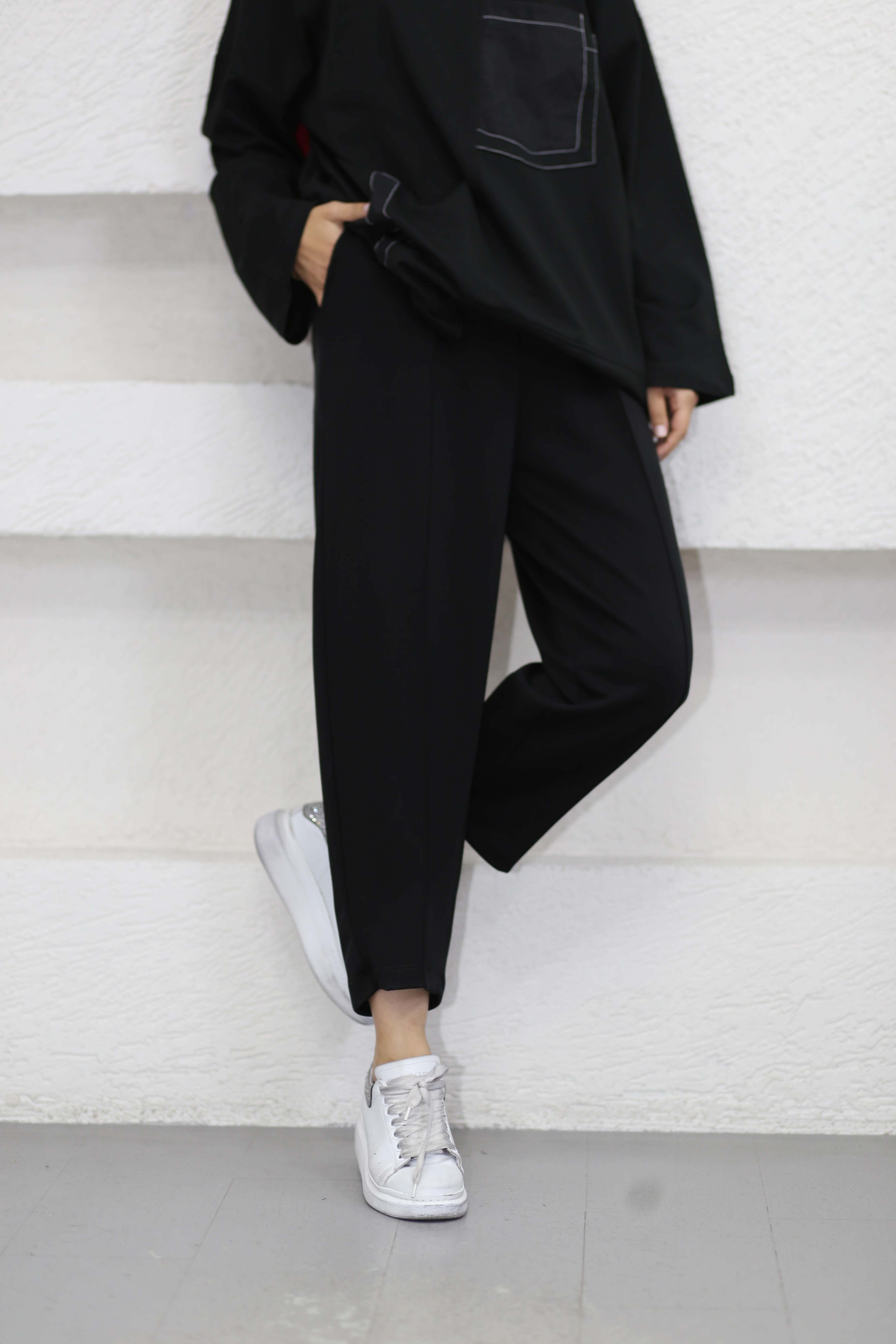 Oysho Havuç Pantolon Siyah 26069
