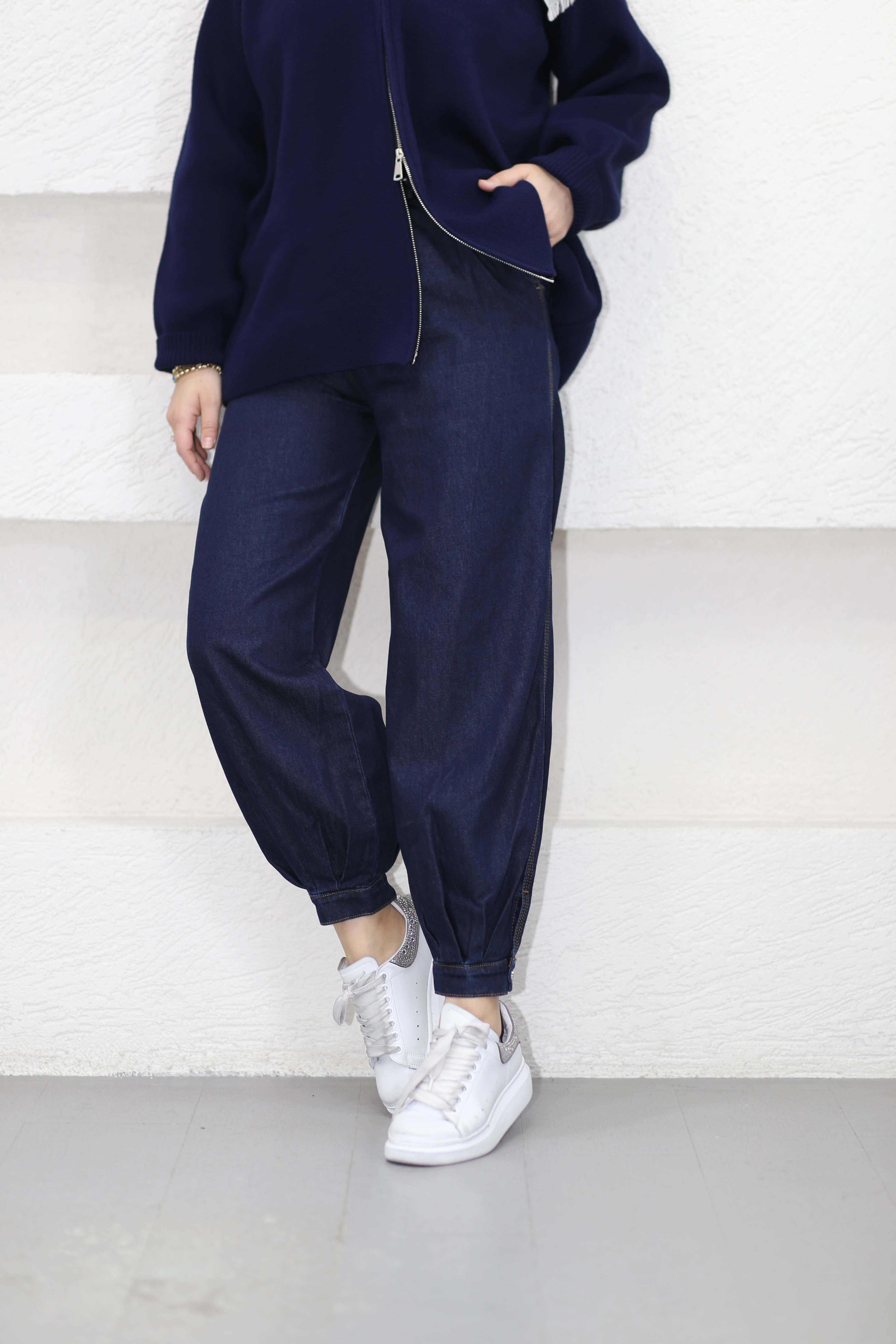 Denim Balon Pantolon Koyu Mavi 2800