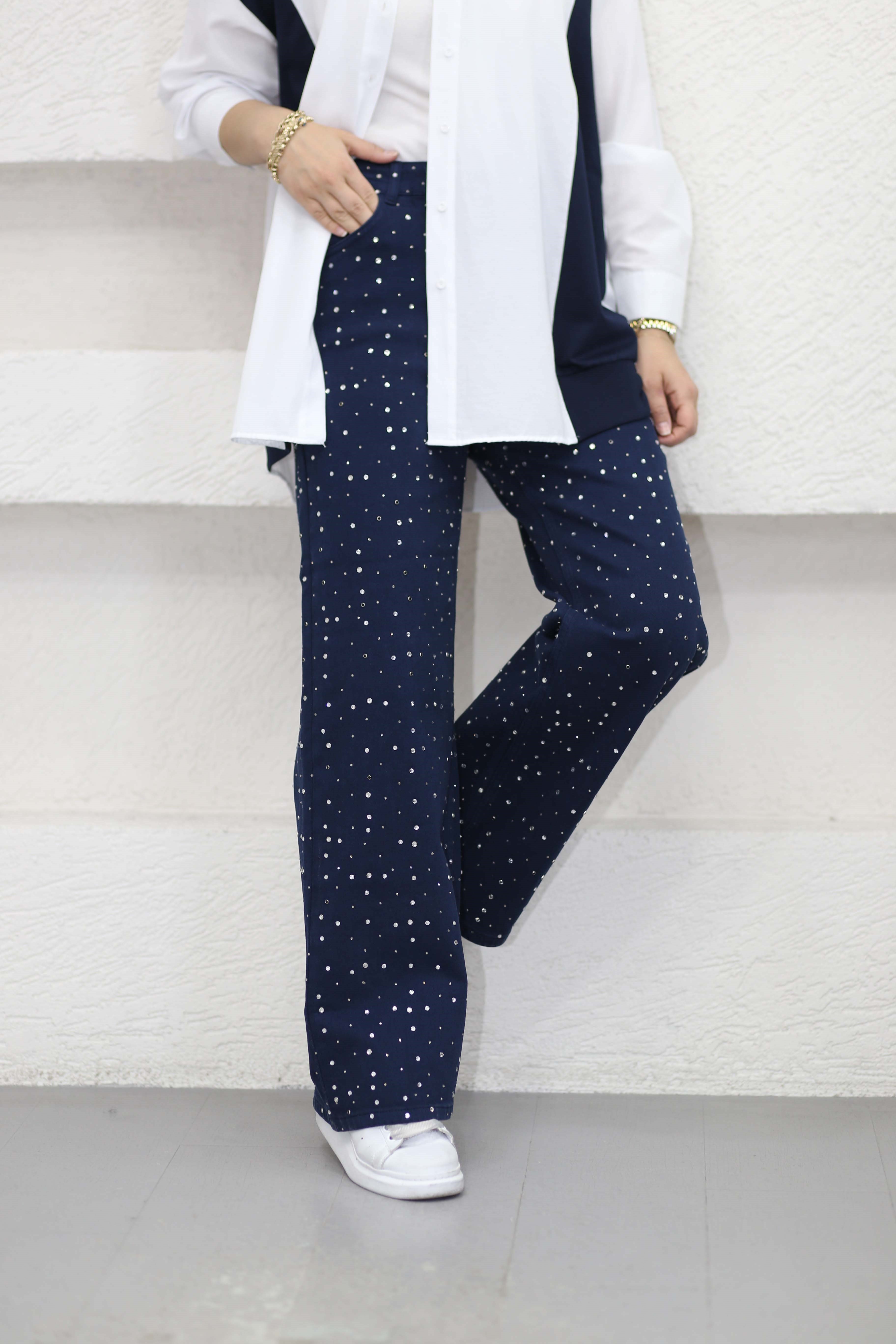 Elmas Pantolon Lacivert 2810