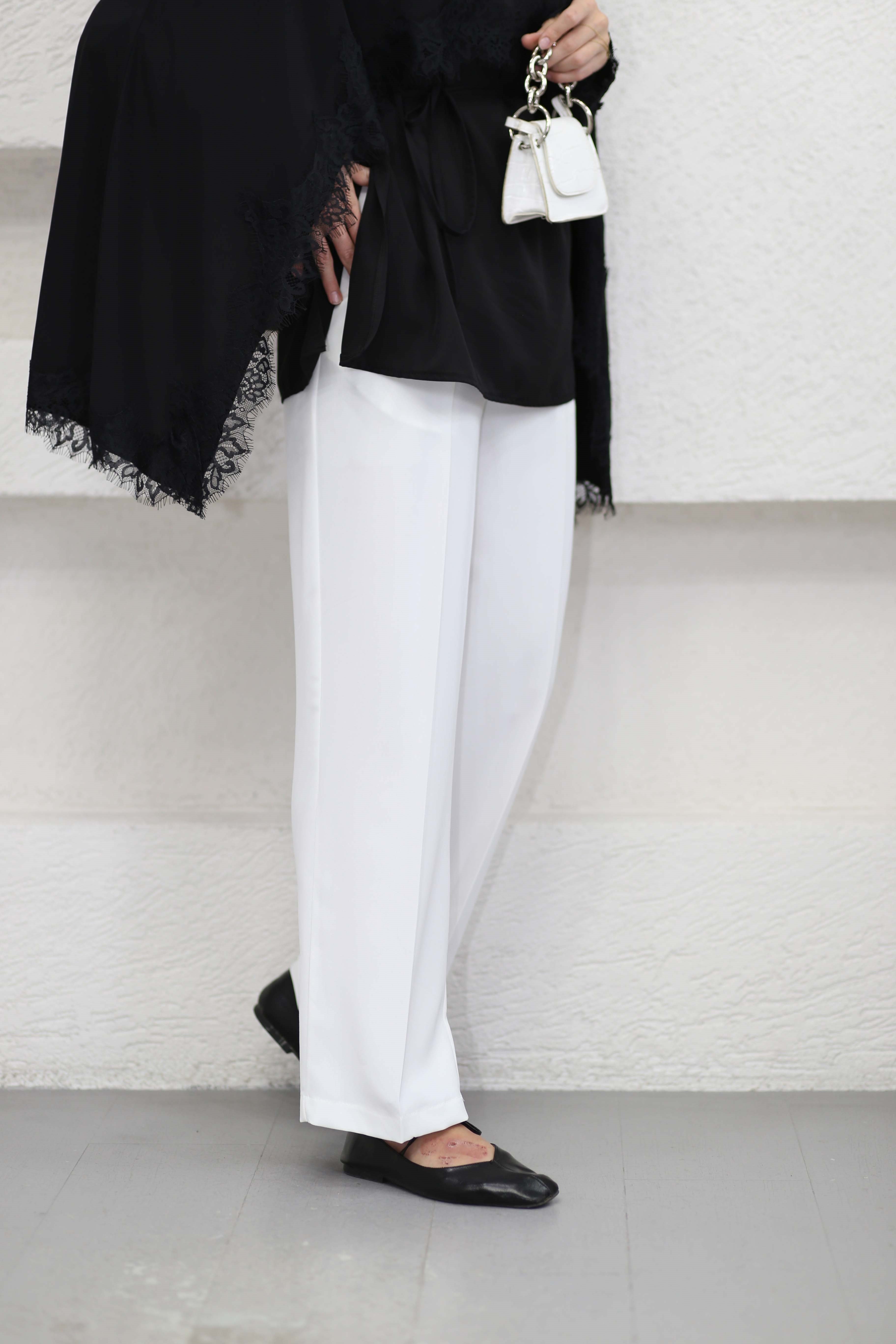 Nora Pantolon Beyaz 2896