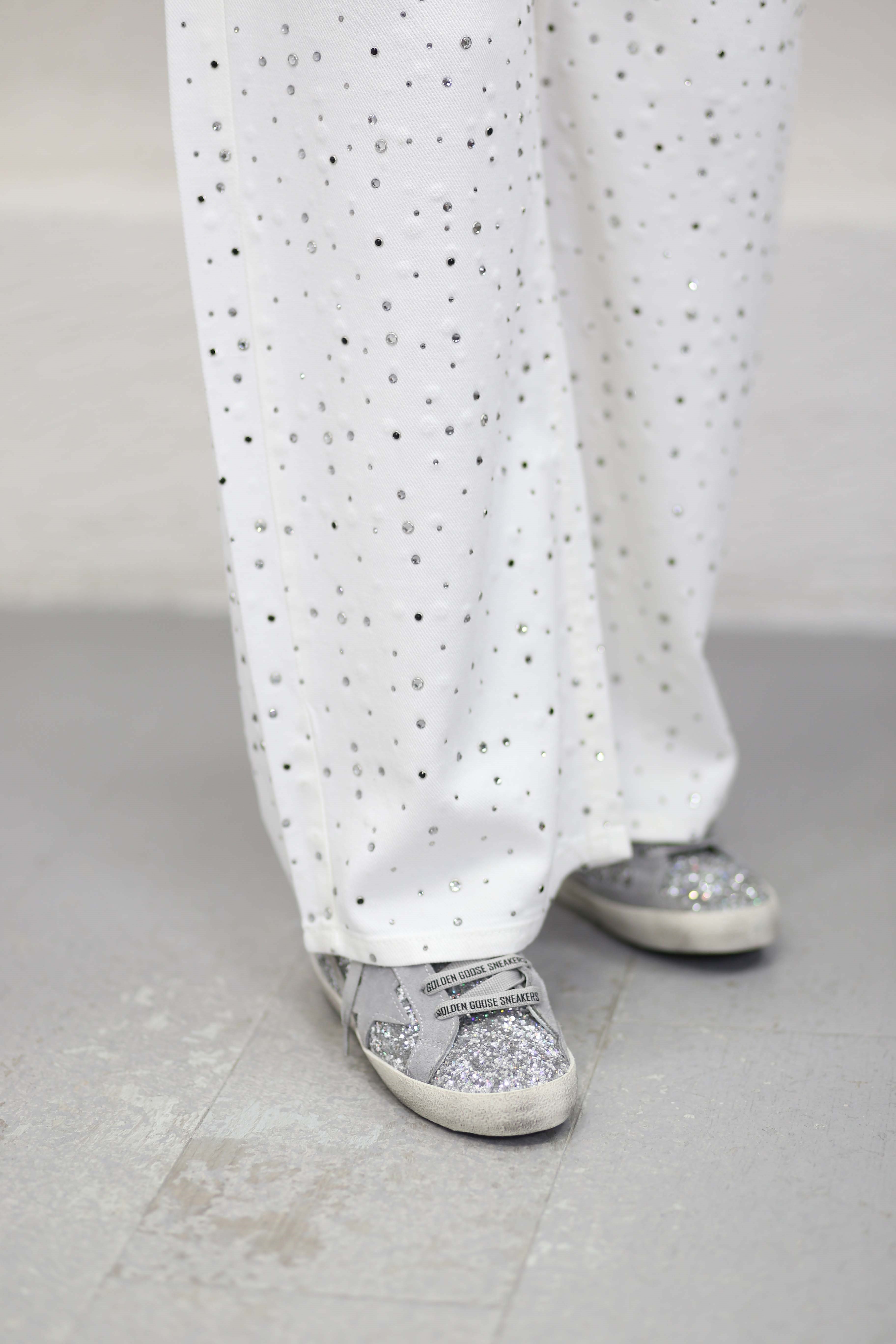 Zara Taşlı Pantolon Ekru 013