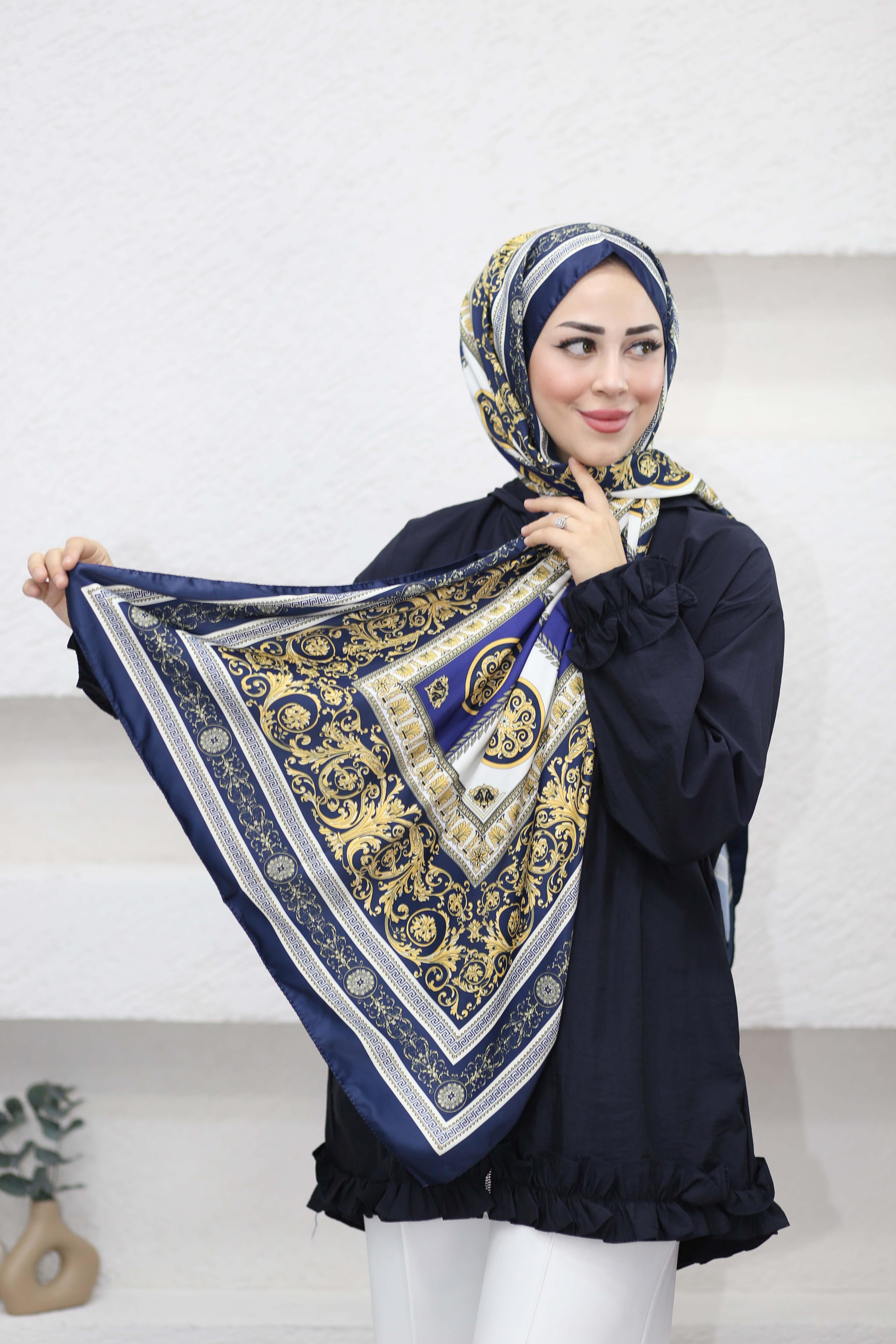 Tuğra Şal Lacivert 5461