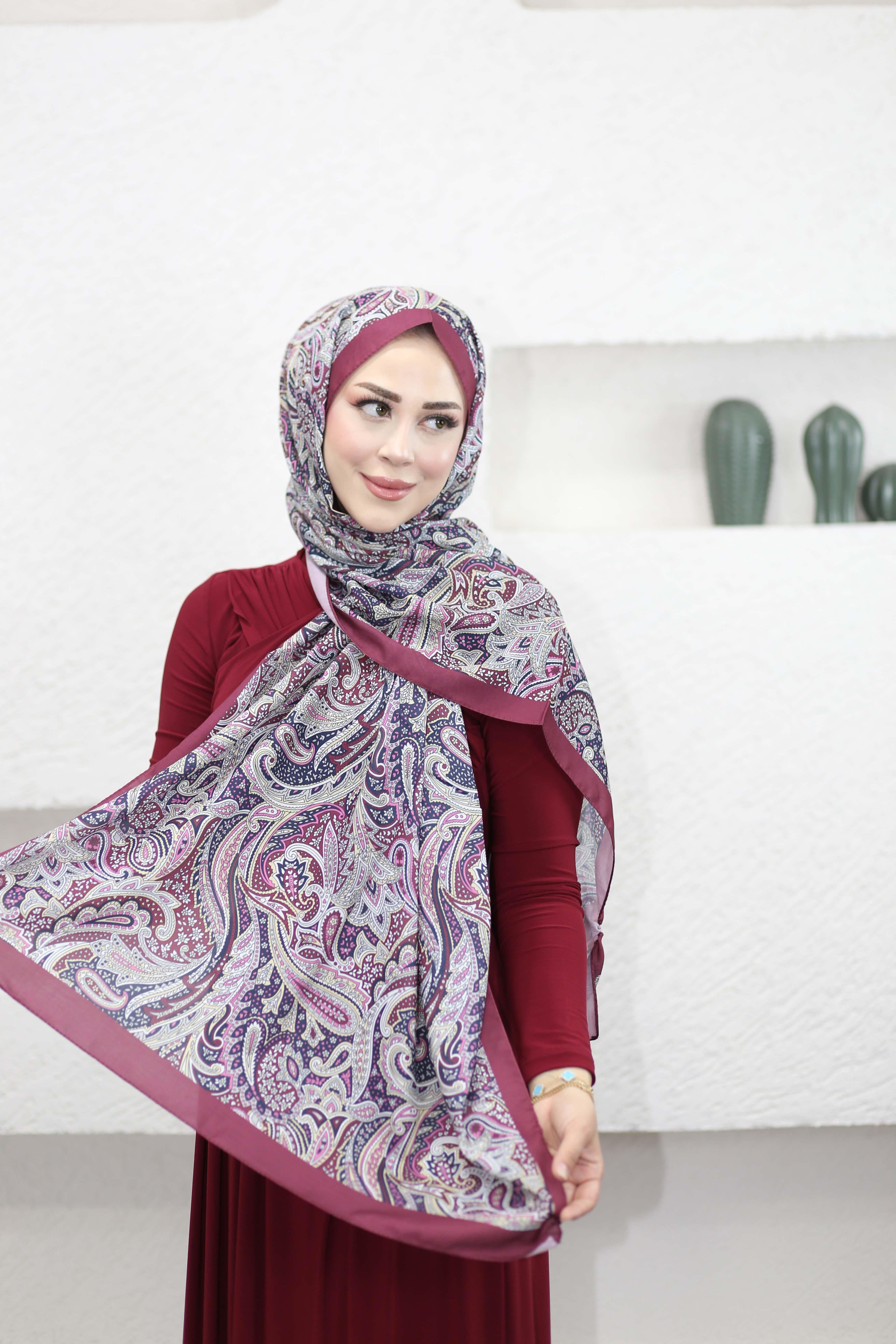 Sarmaşık Şal Mürdüm 5341