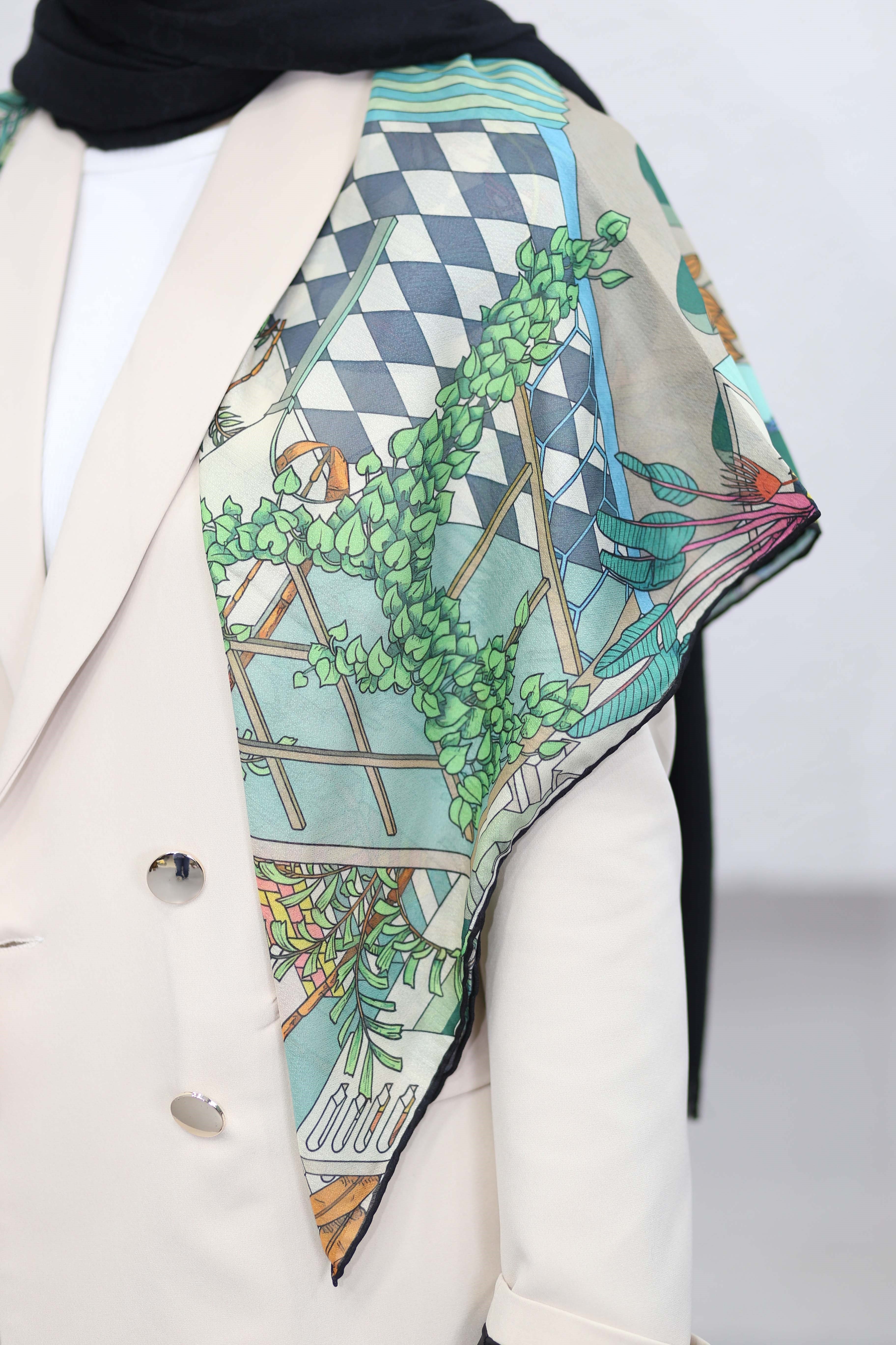 Botanik Eşarp Yeşil 5162