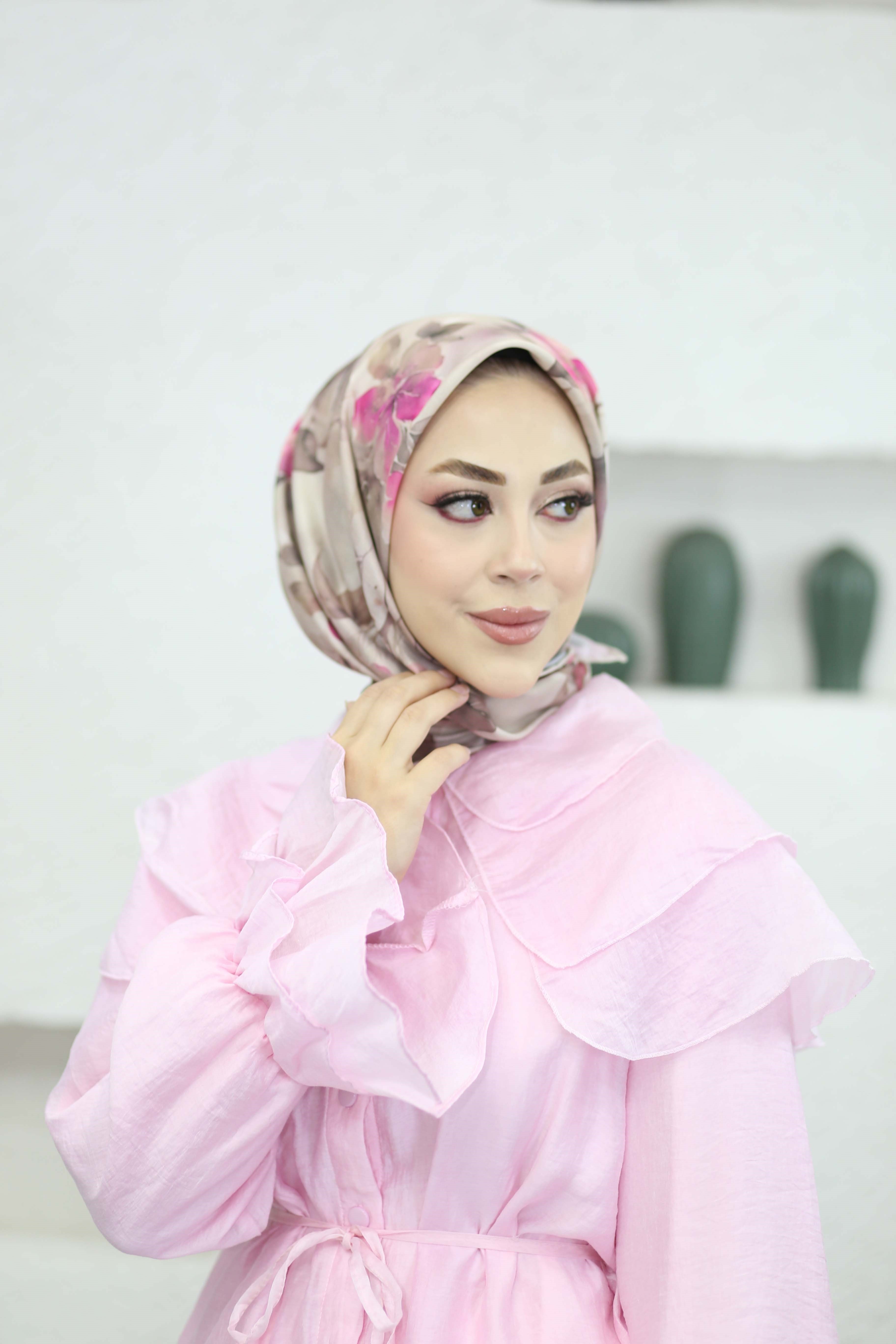 Botene Soft Eşarp Pembe 7217