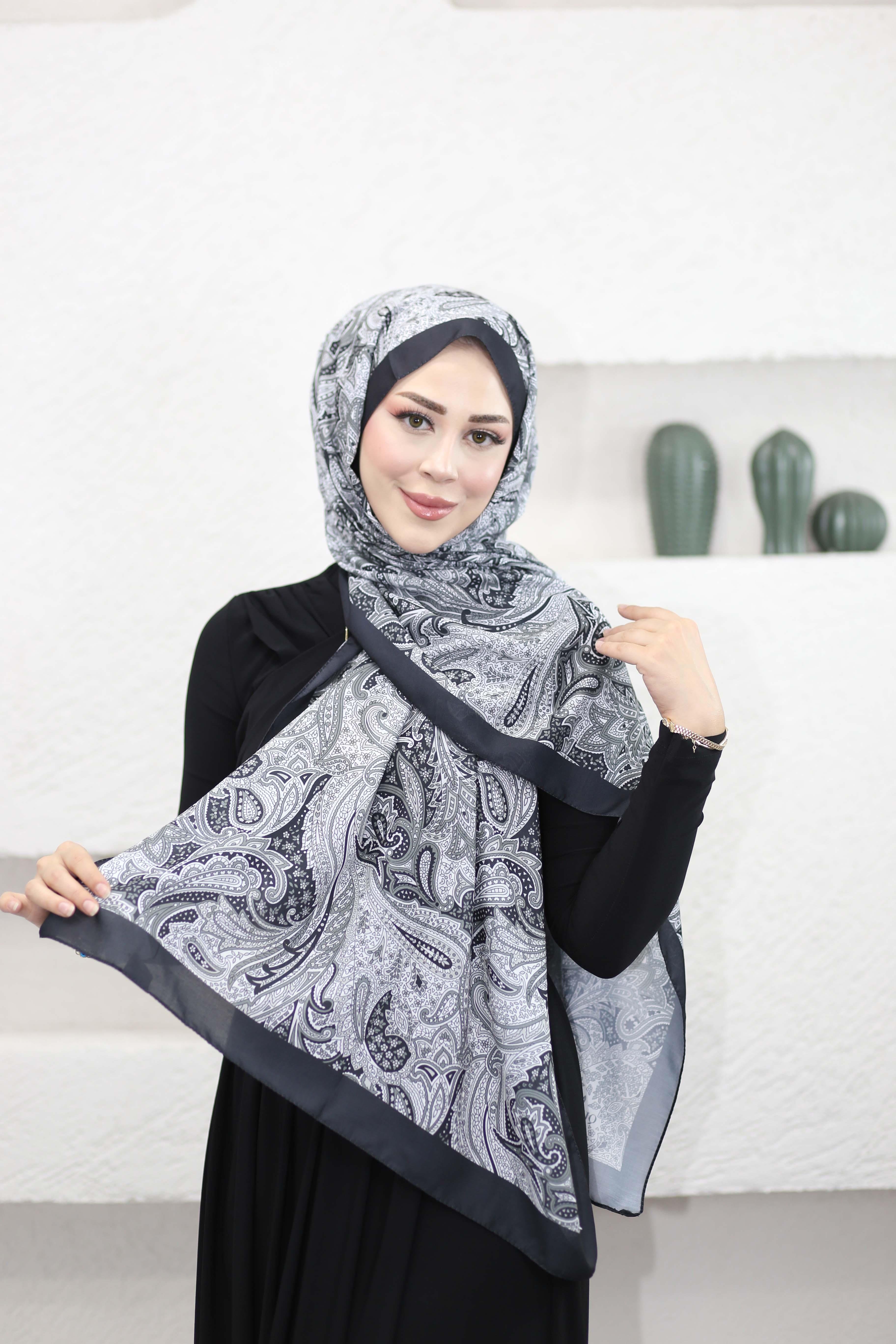 Sarmaşık Şal Siyah 5341