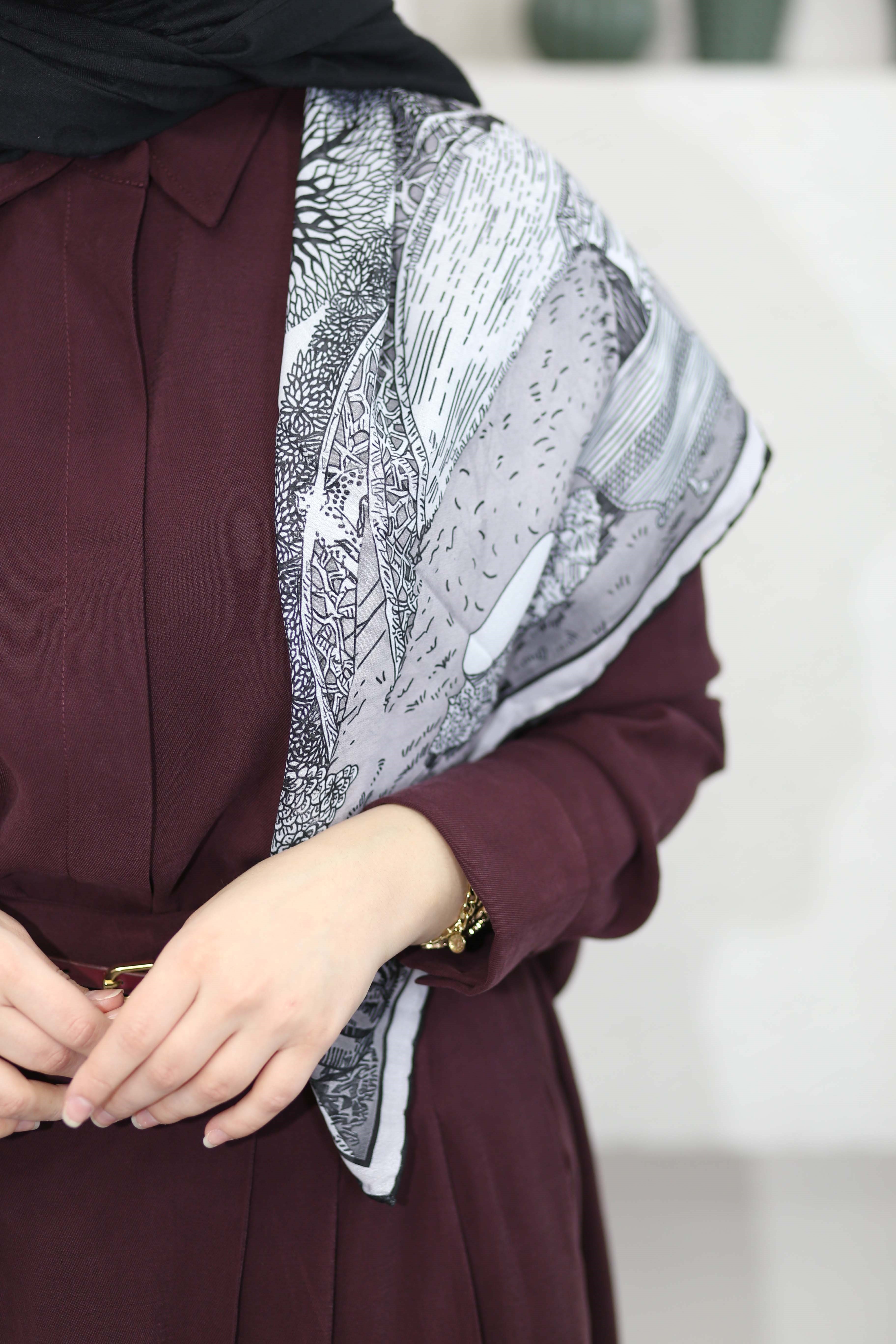 Bürümcük Eşarp Siyah 3610