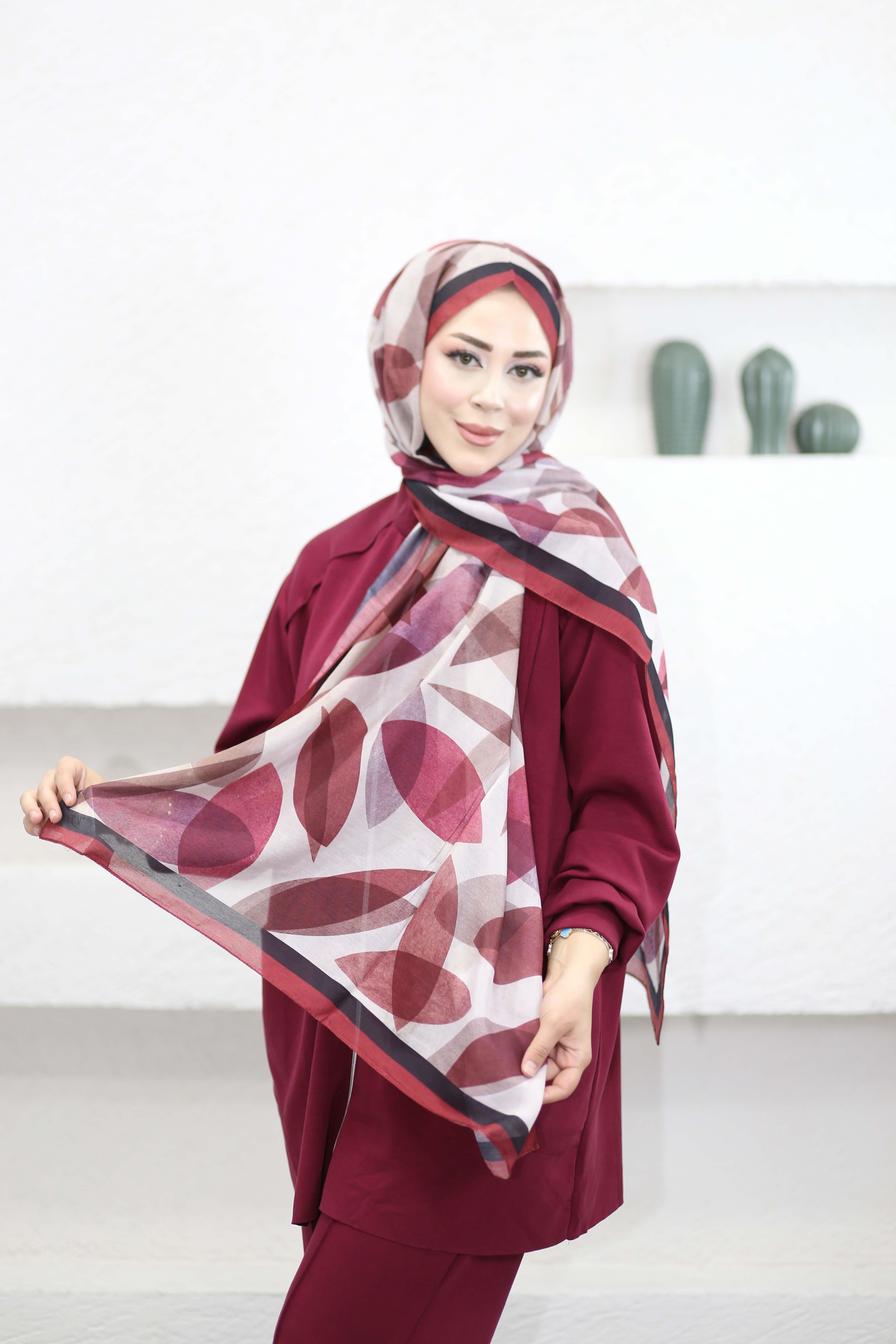 Yonca Şal Bordo 5140