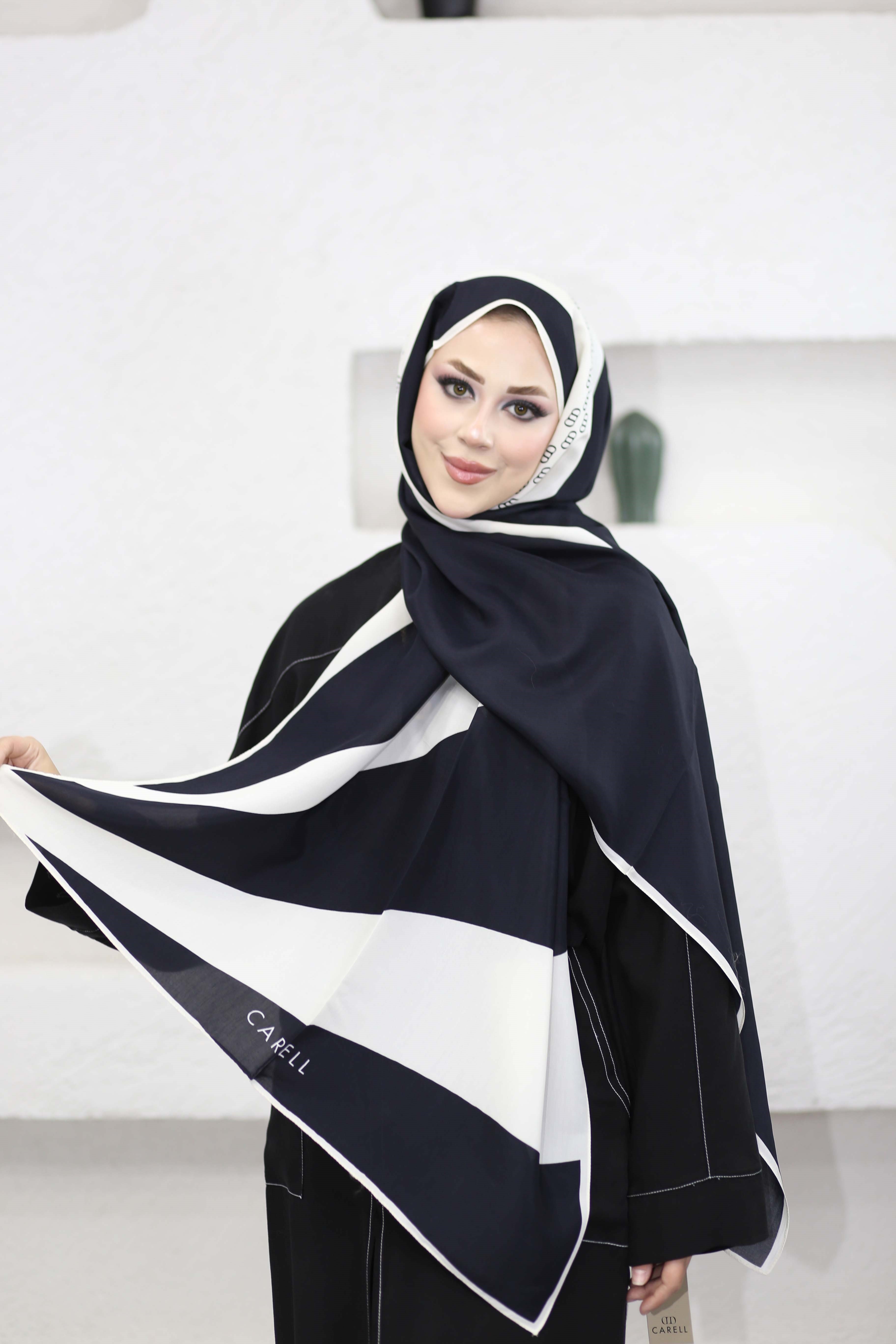 Mono Chrome Şal Siyah 7705