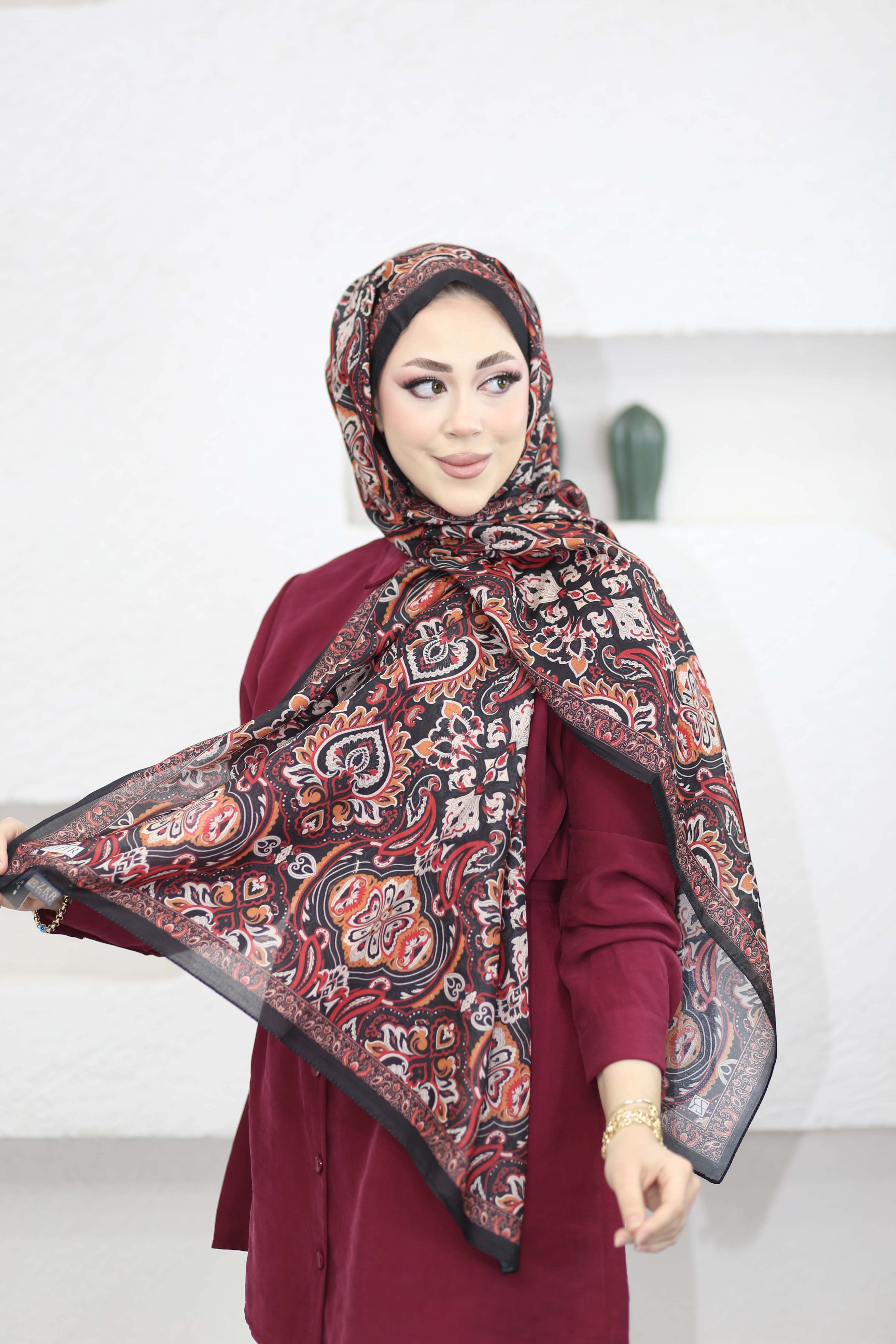 Zerda Şal Siyah 8342