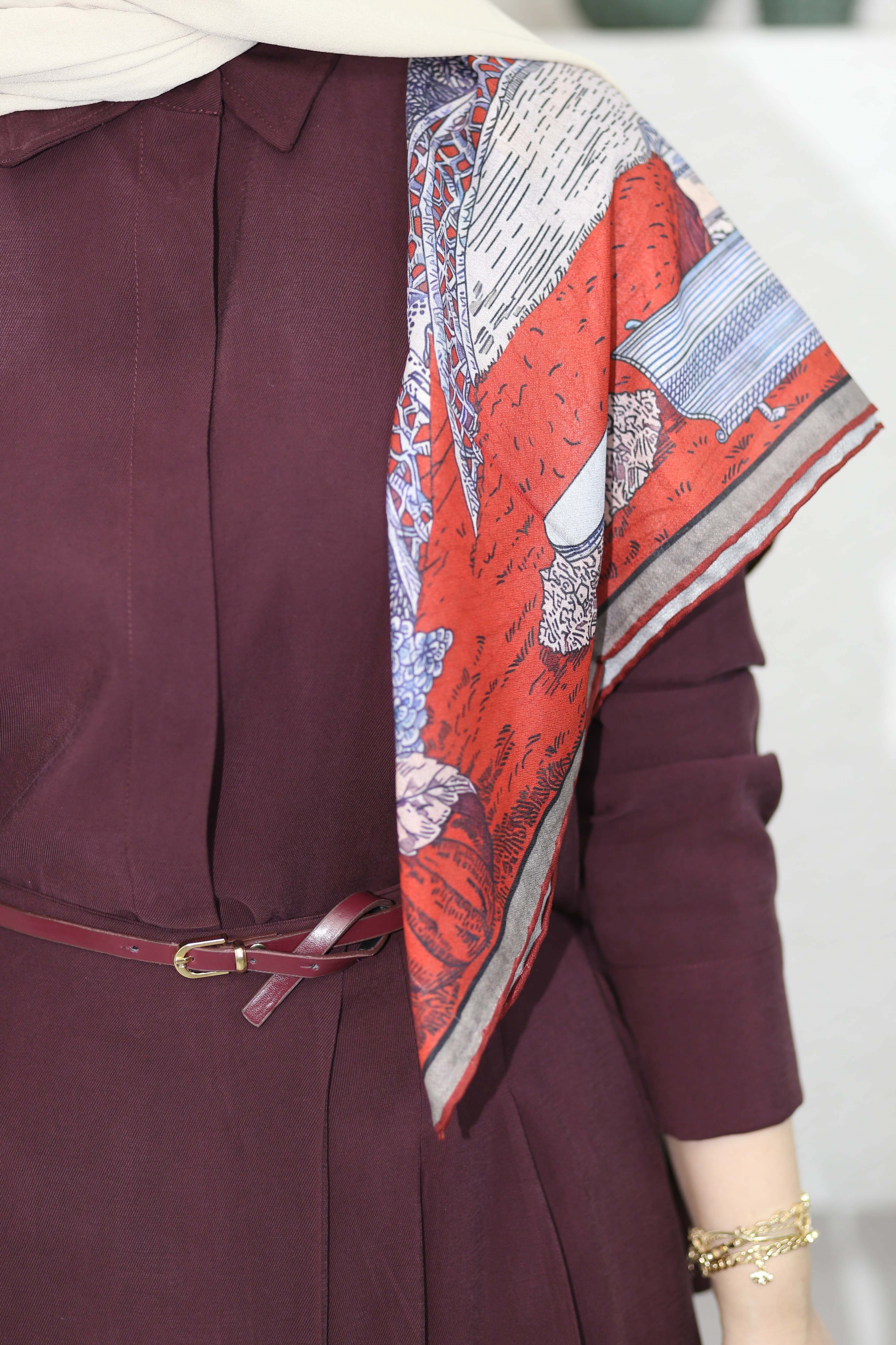 Bürümcük Eşarp Bordo 3610