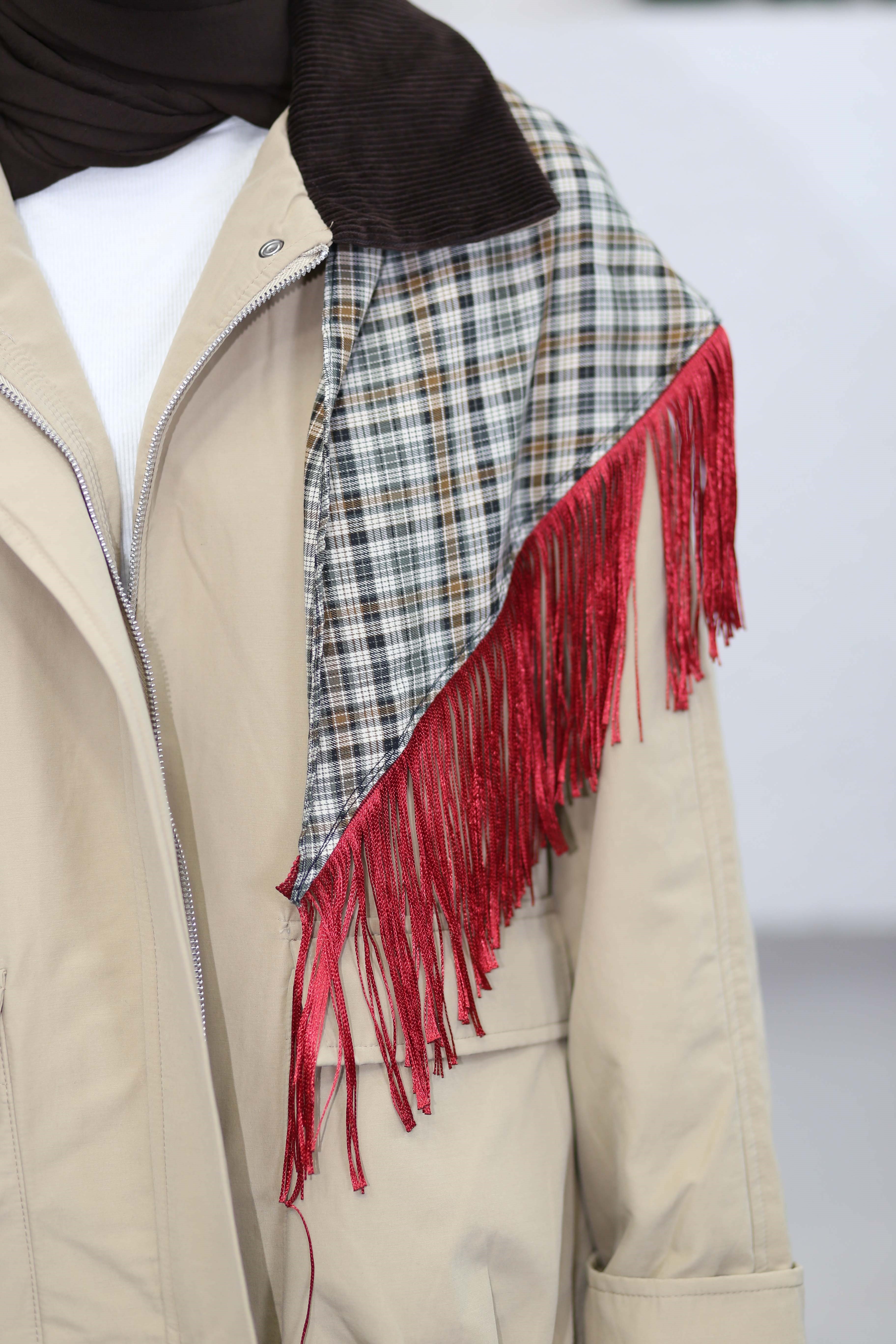 Ekose Şal Camel 10003