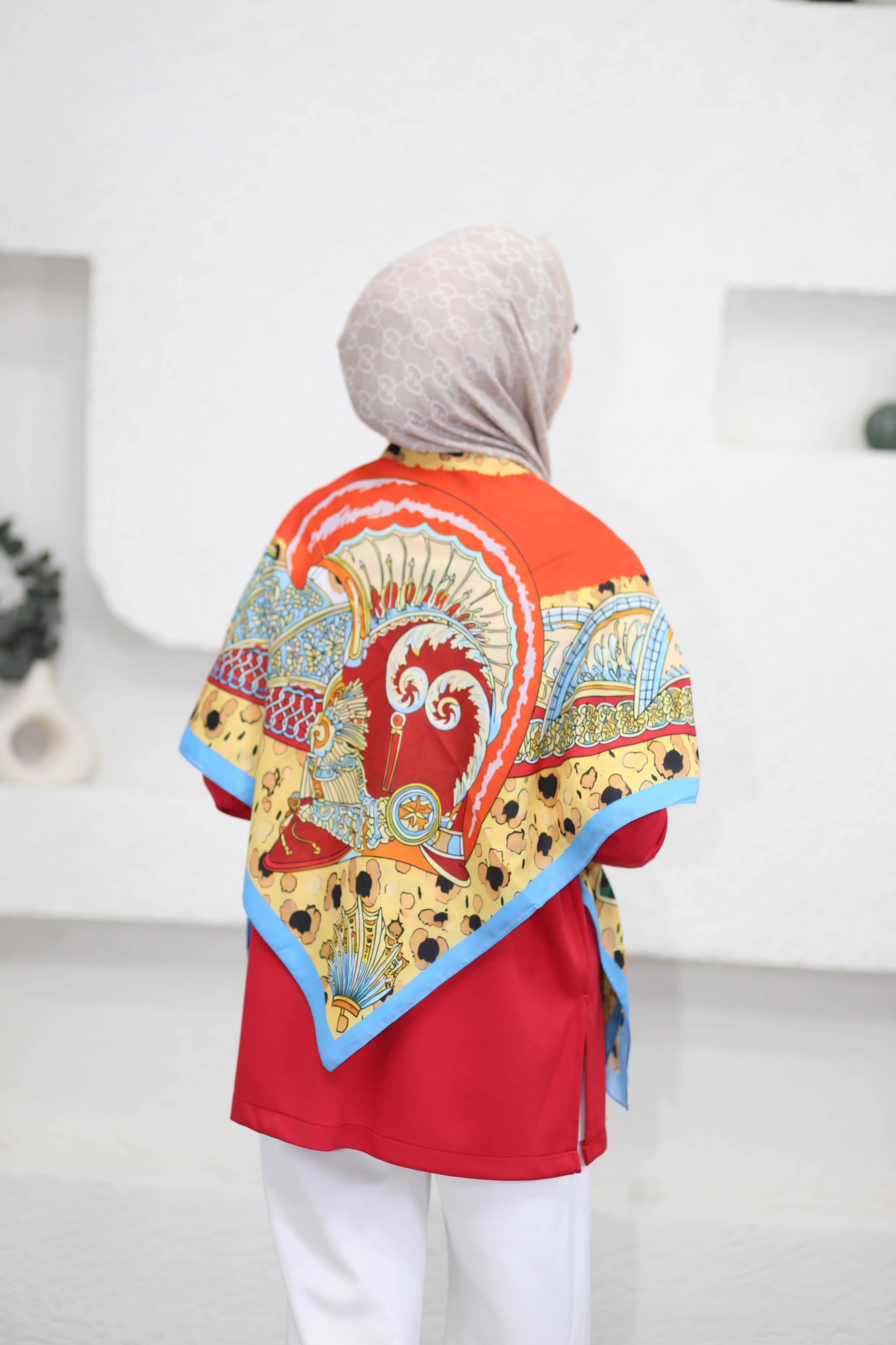 Midyat Şal Mavi 9082