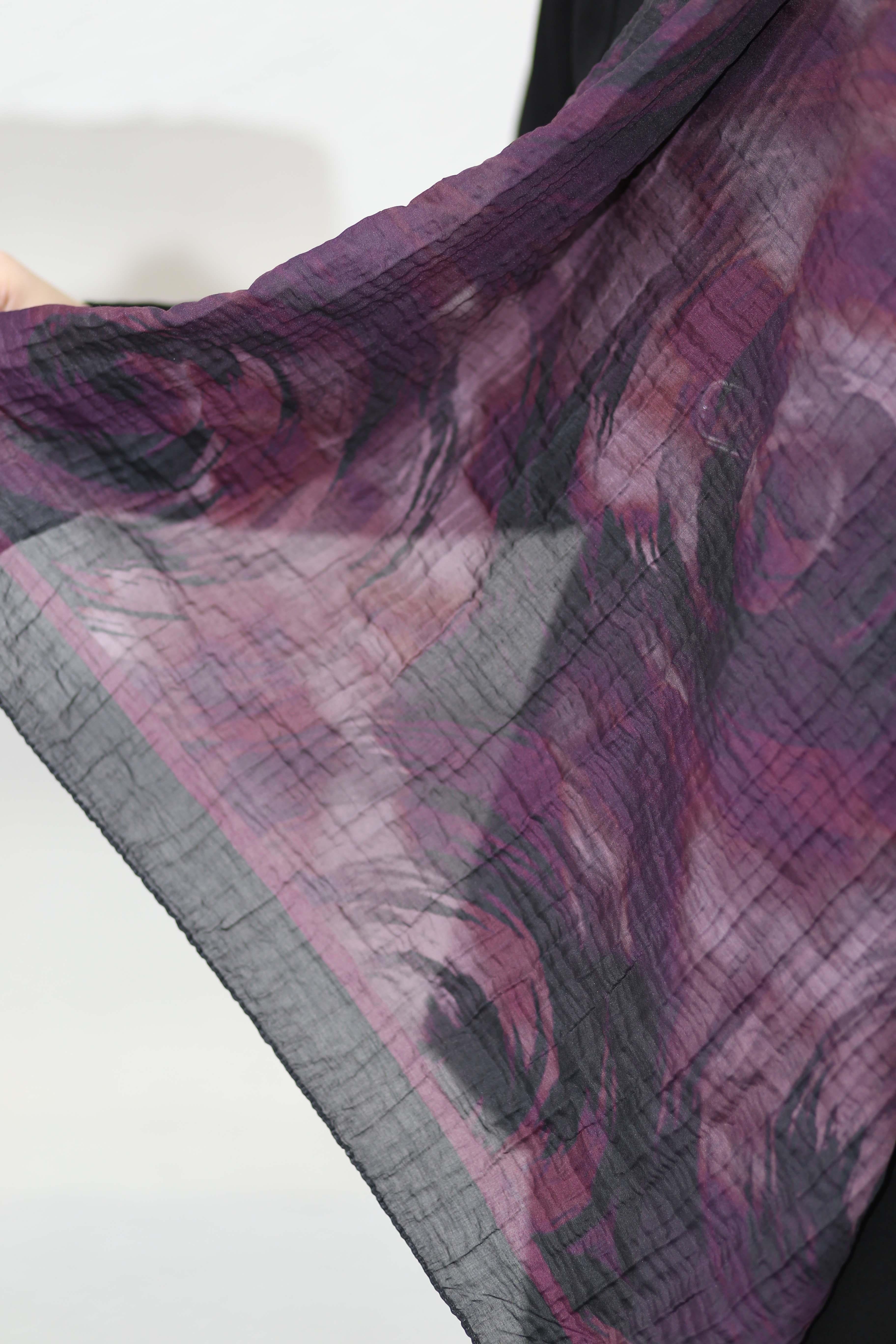 Müslin Okyanus Şal Mürdüm 5123