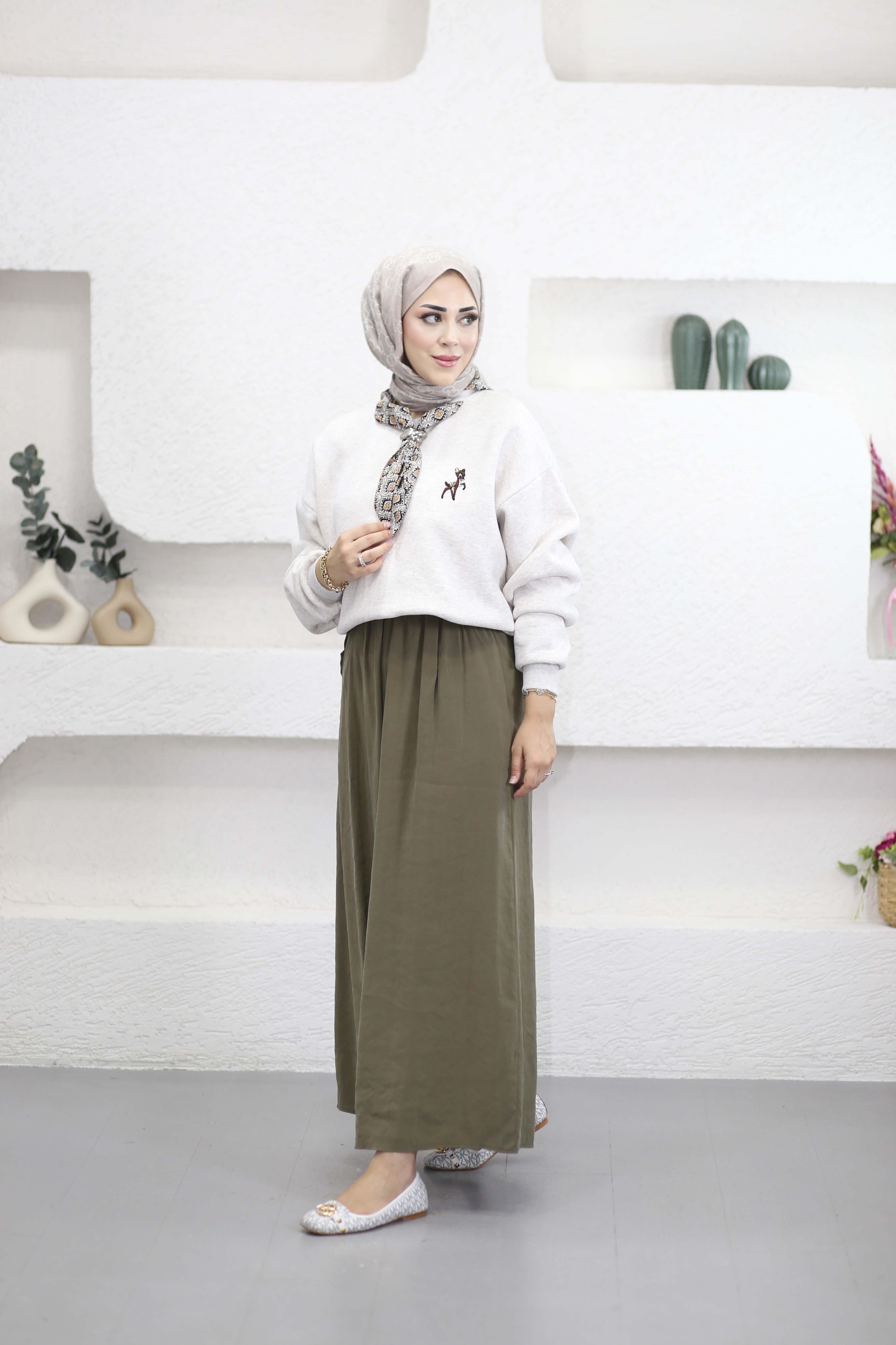 Fularlı Sweat Taş 0909