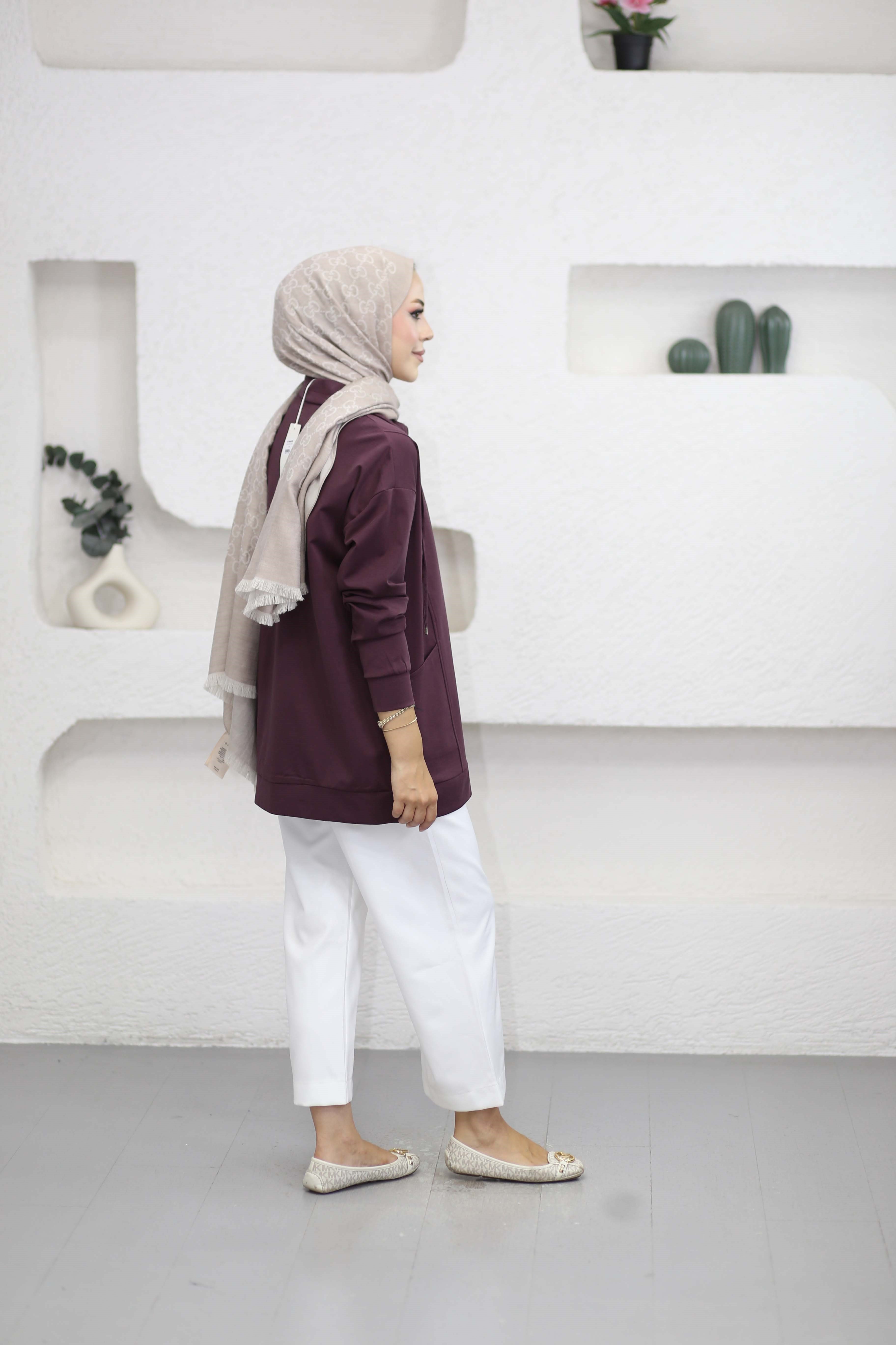 Yan Cepli Sweat Bordo 4523