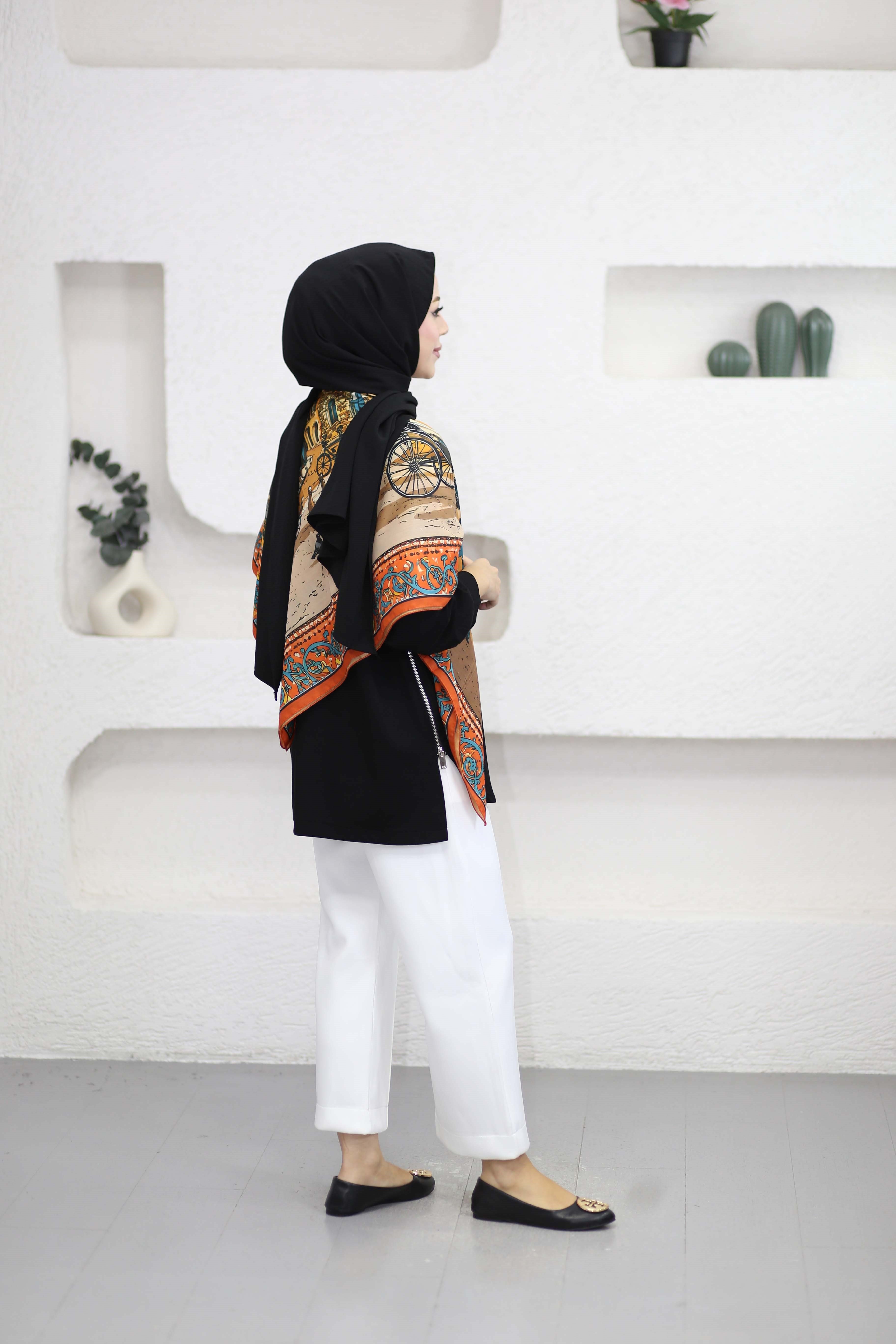 Yanları Fermuarlı Sweat Siyah 24456