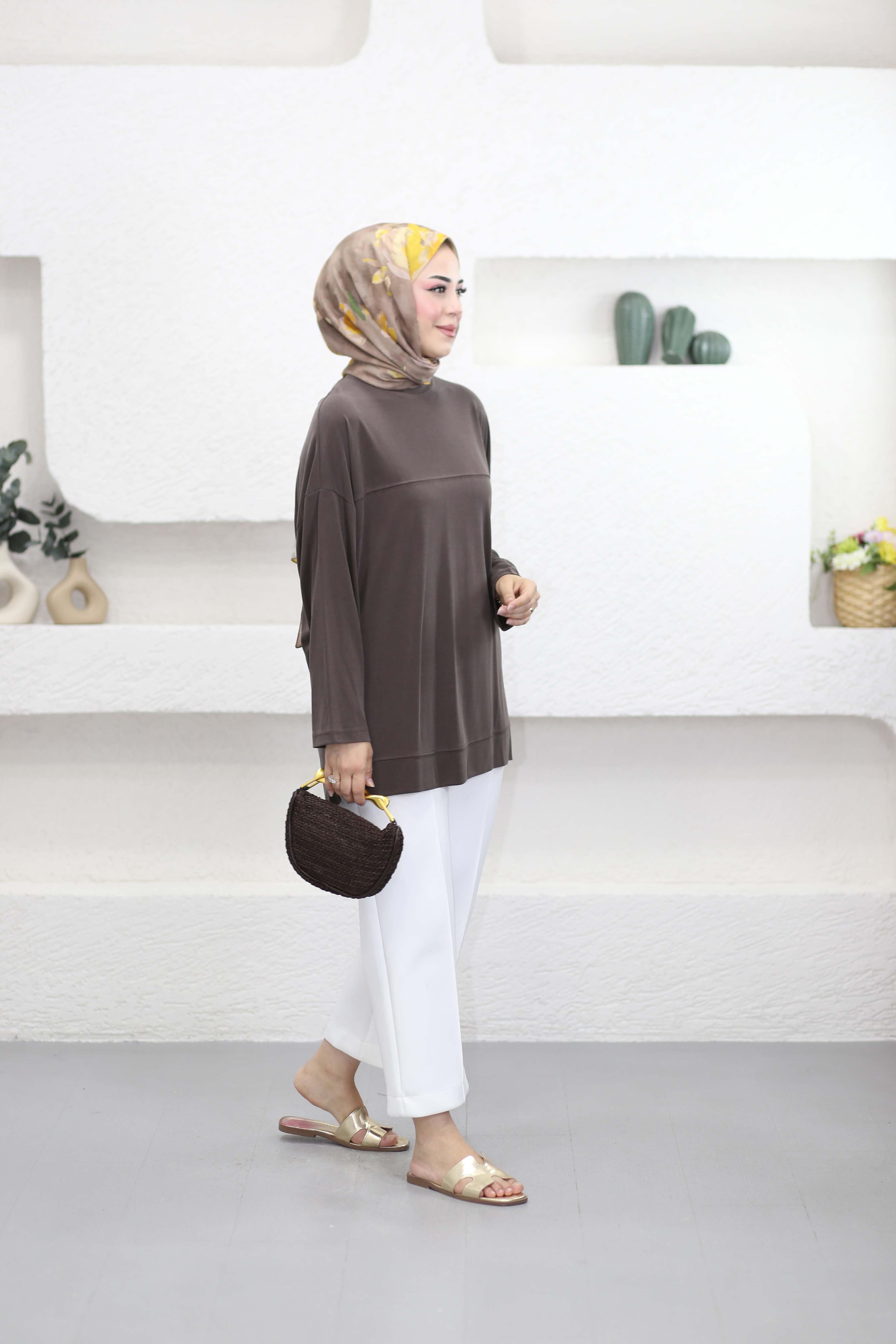 Yarasa Kol Modal Sweat Kahverengi 35341