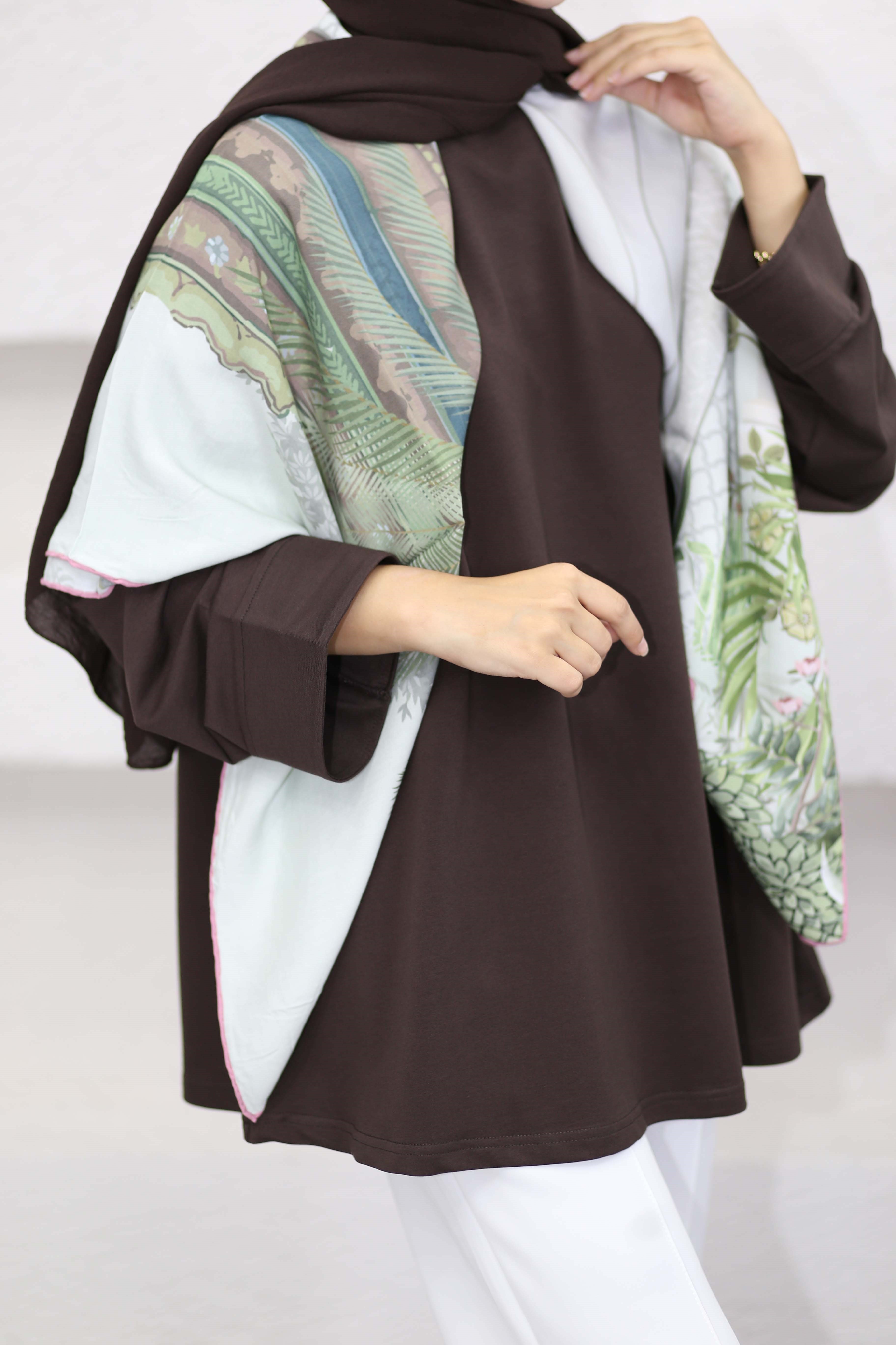 Dikiş Detaylı Sweat Kahverengi 3068
