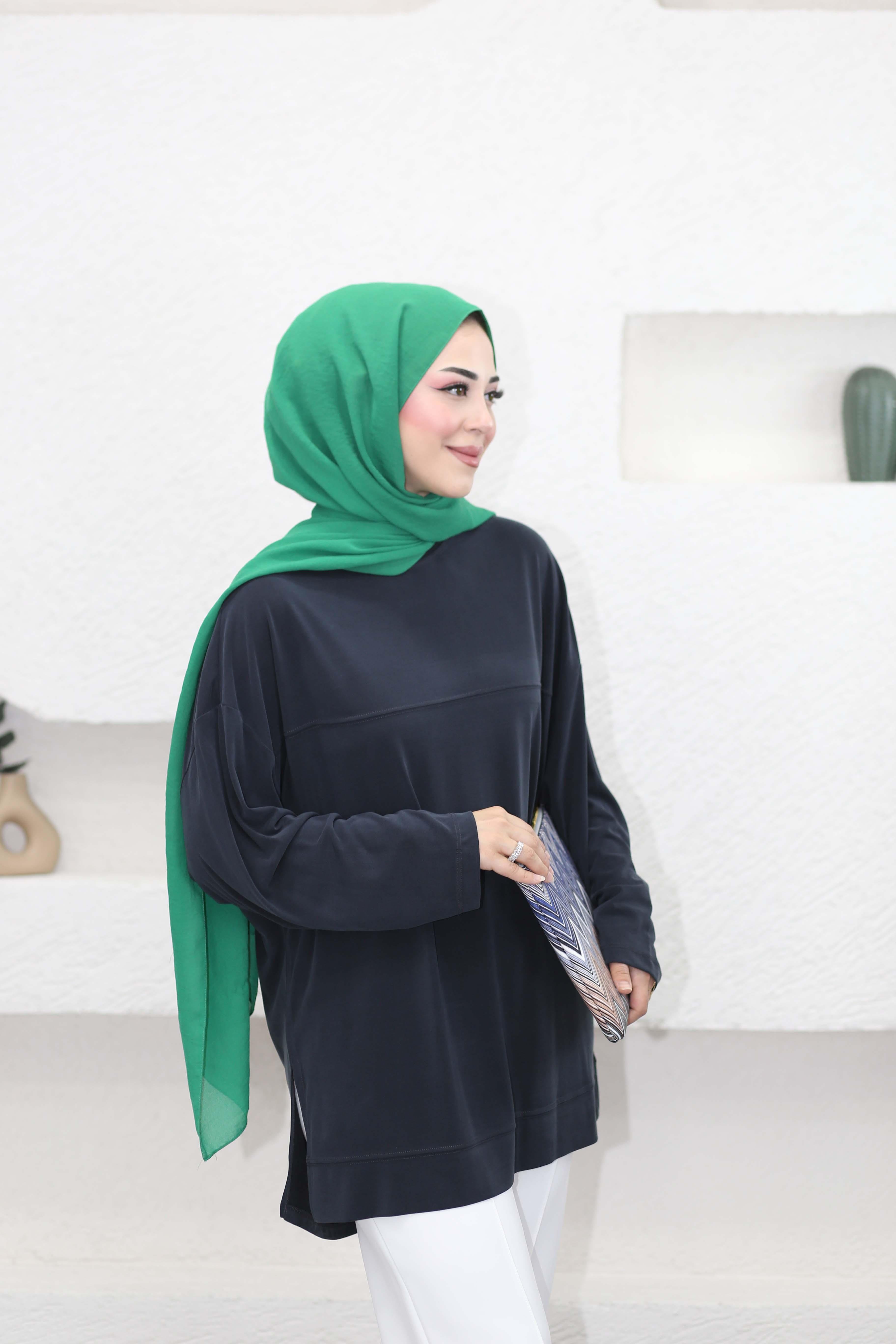 Yarasa Kol Modal Sweat Siyah 35341