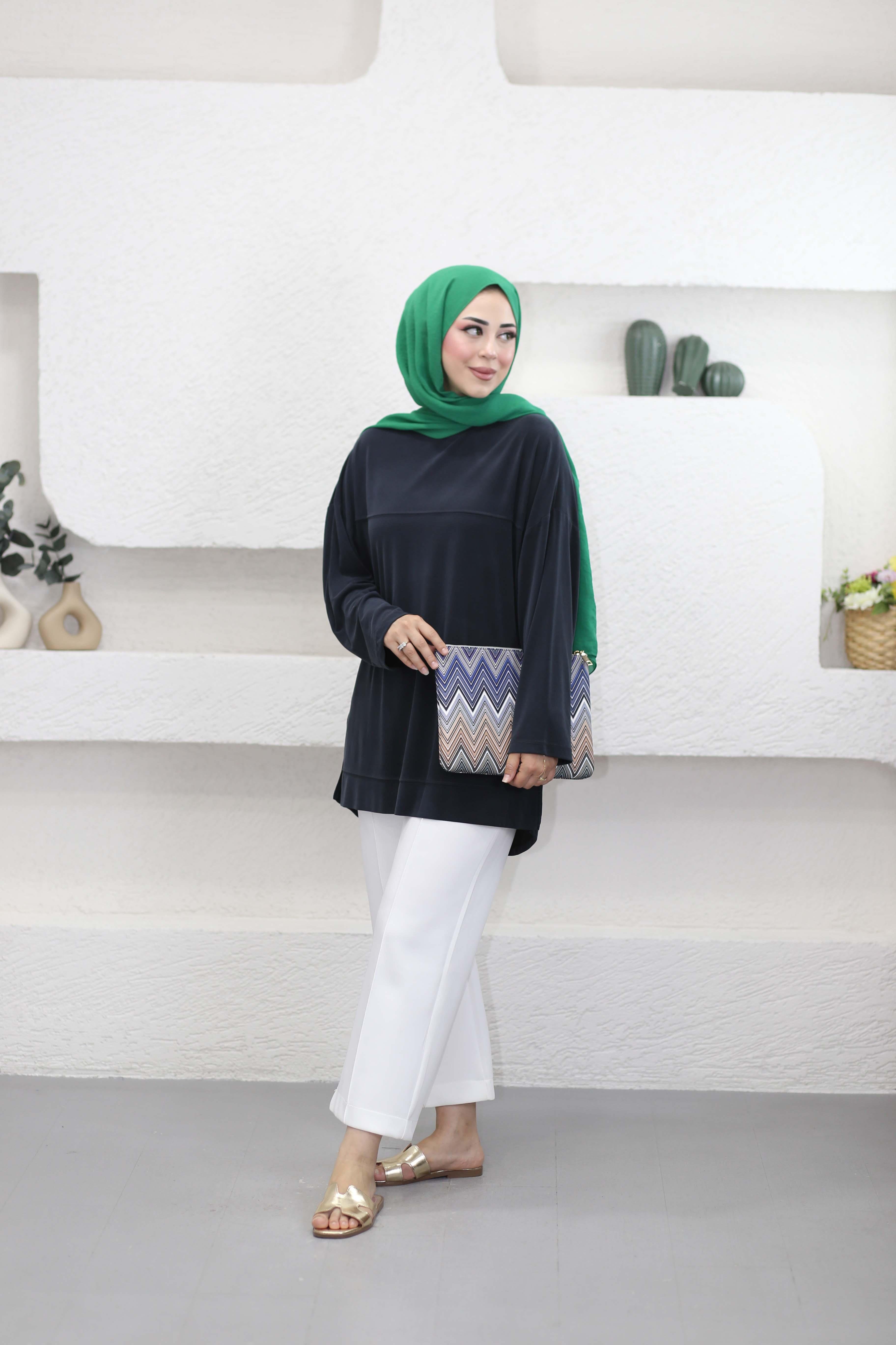 Yarasa Kol Modal Sweat Siyah 35341