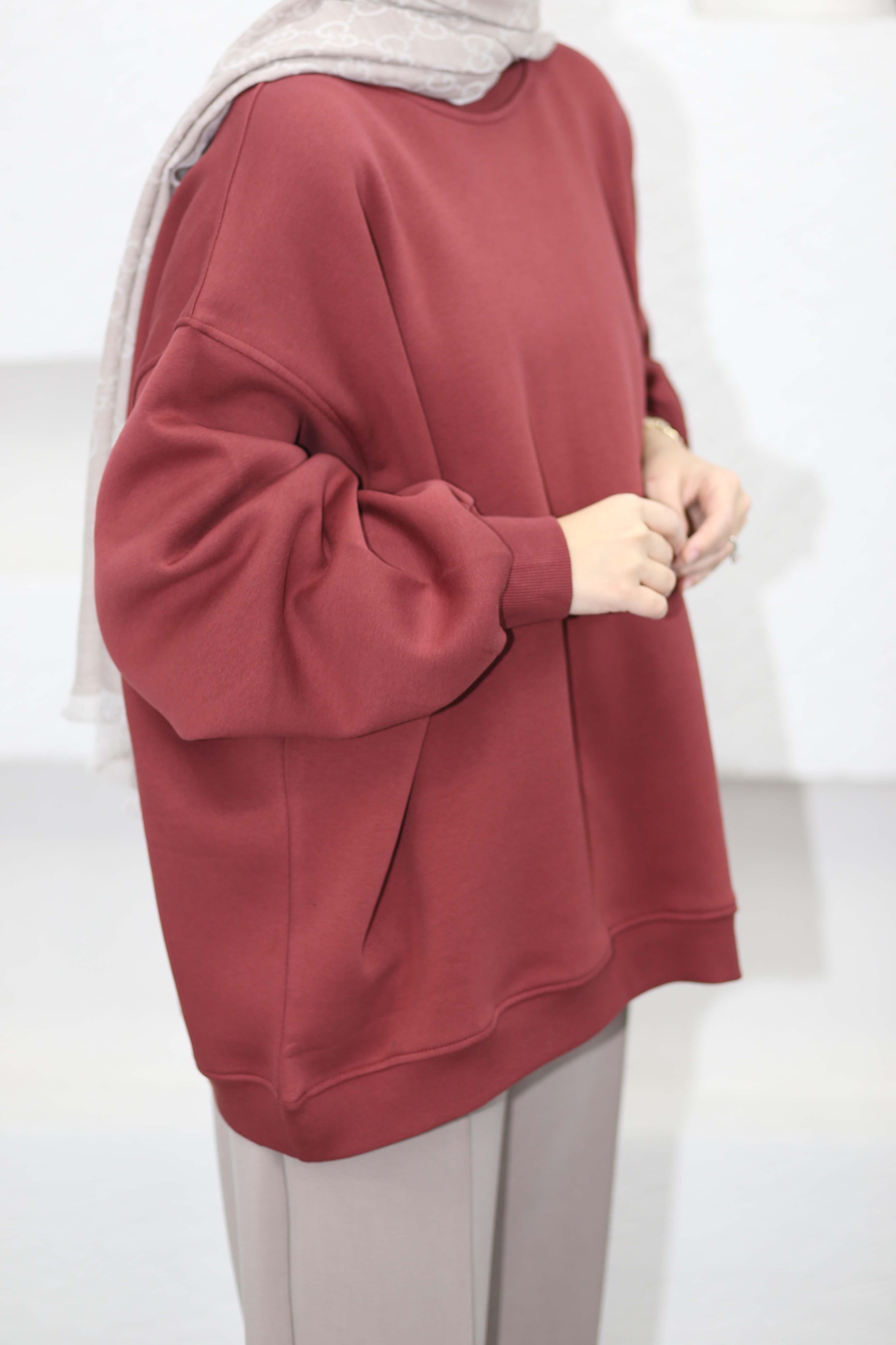 Oversize Sweat Bordo 5334