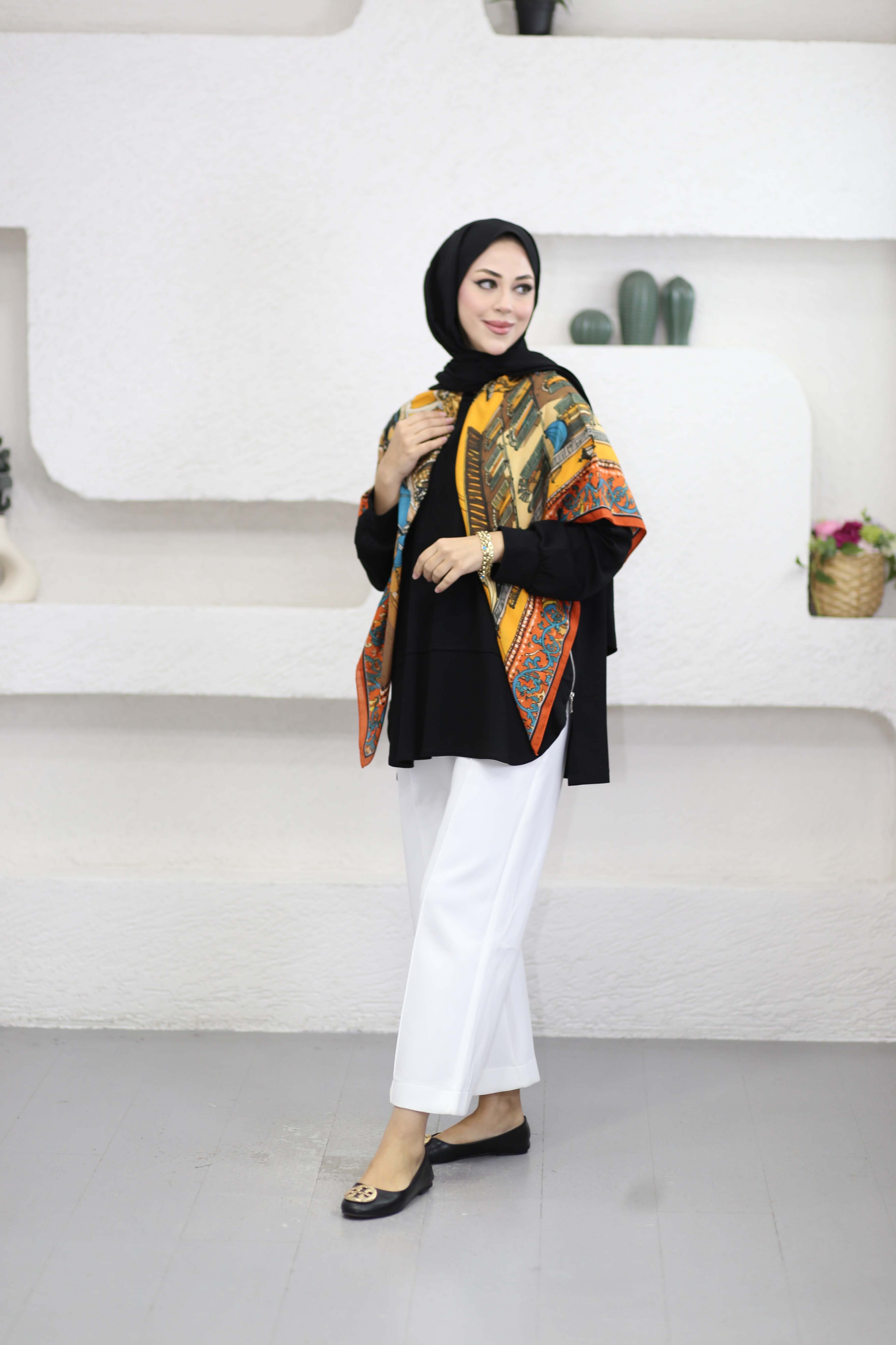 Yanları Fermuarlı Sweat Siyah 24456