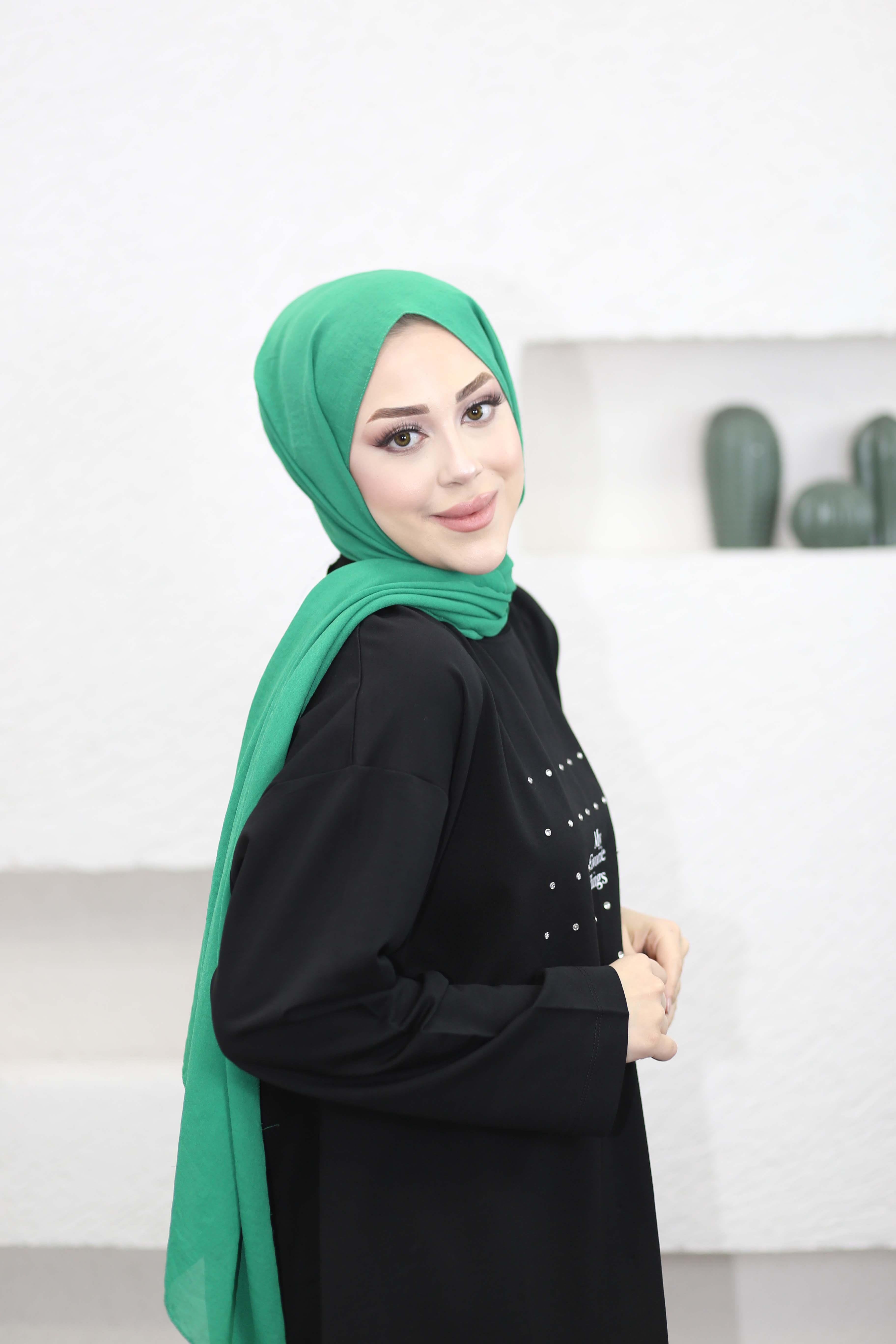 Baskısı Taş Detaylı Sweat Siyah 3112