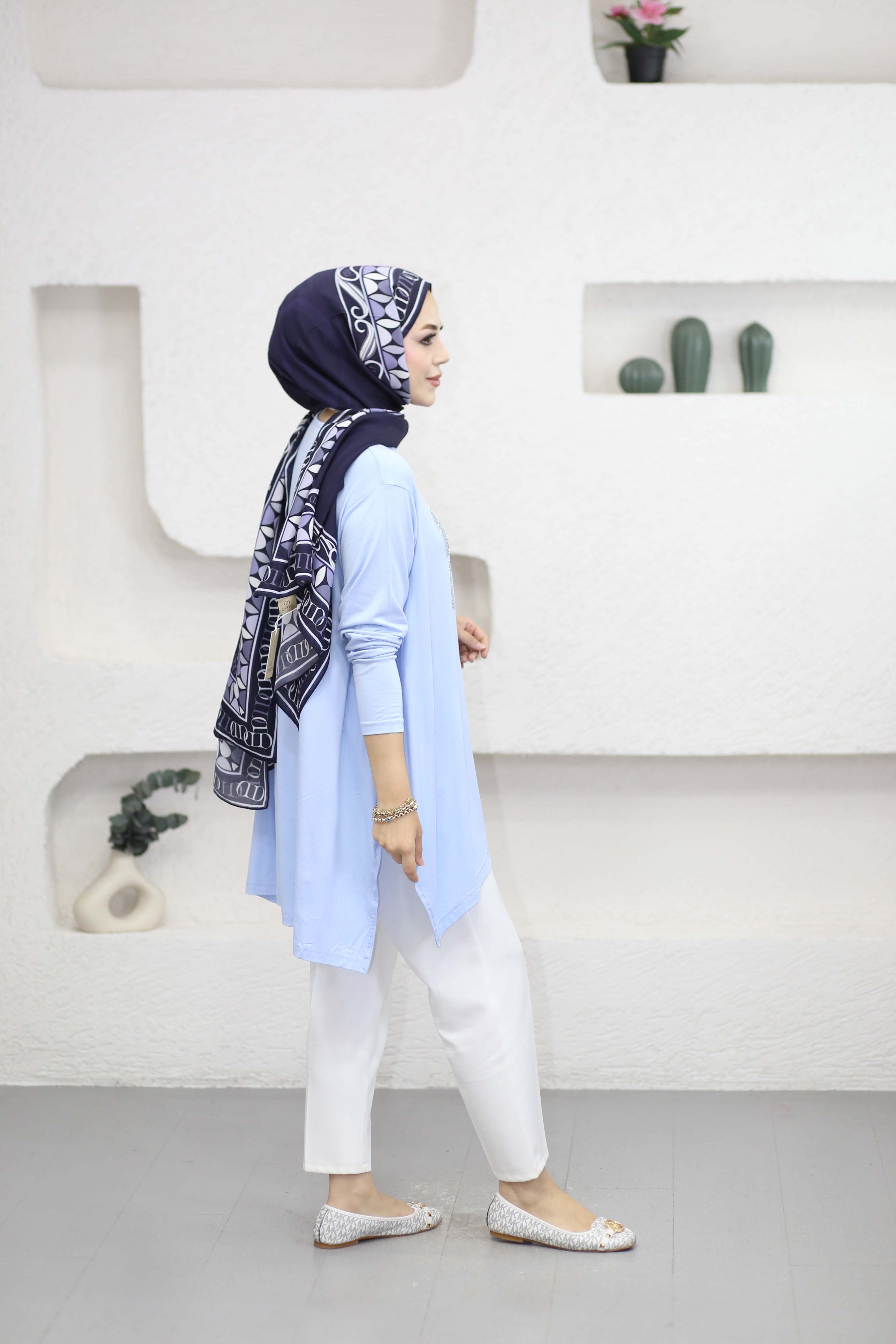 Mıu Taşlı Tunik Bebe Mavi 24277