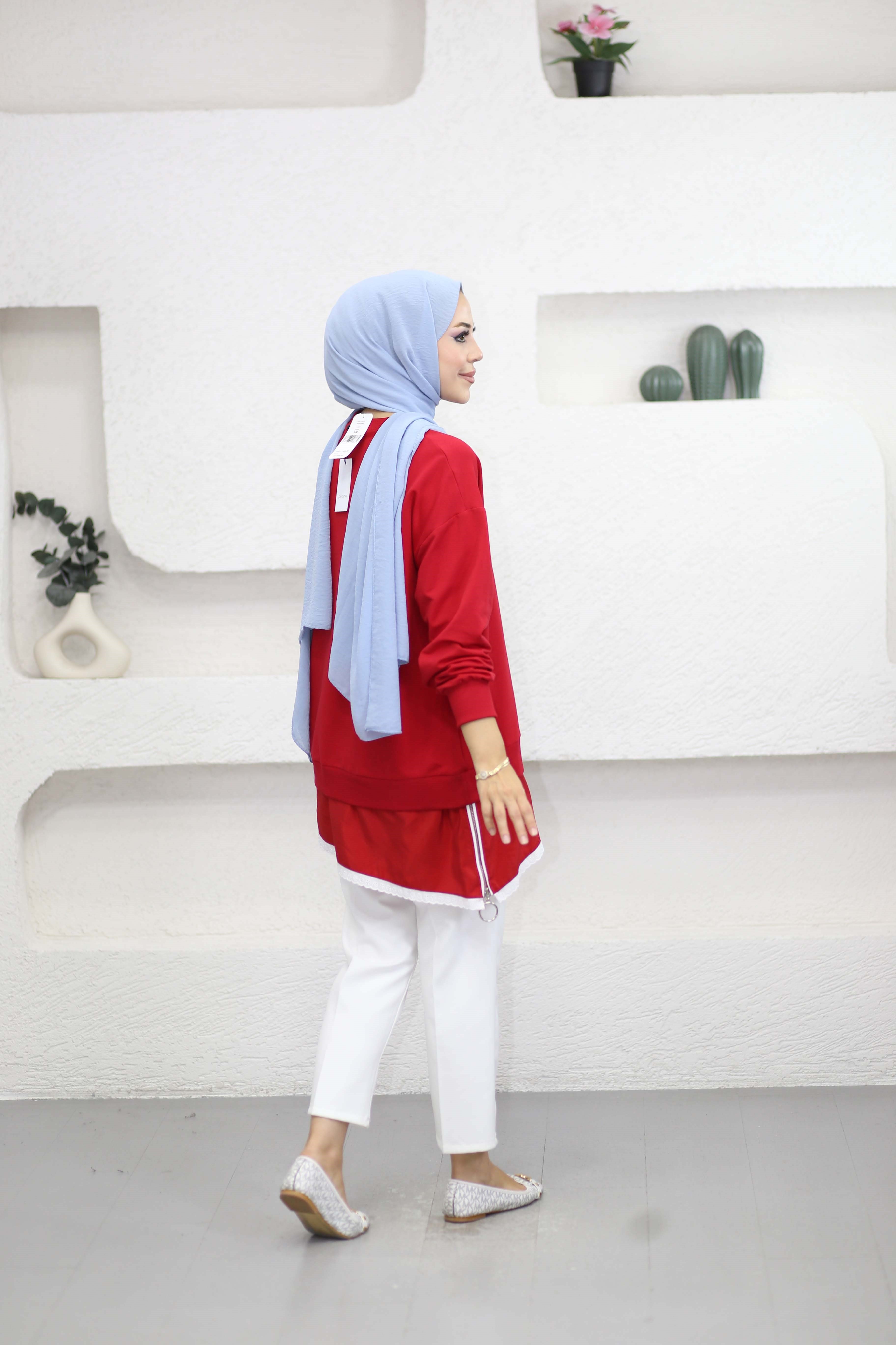 Olivie Sweat Kırmızı 10818