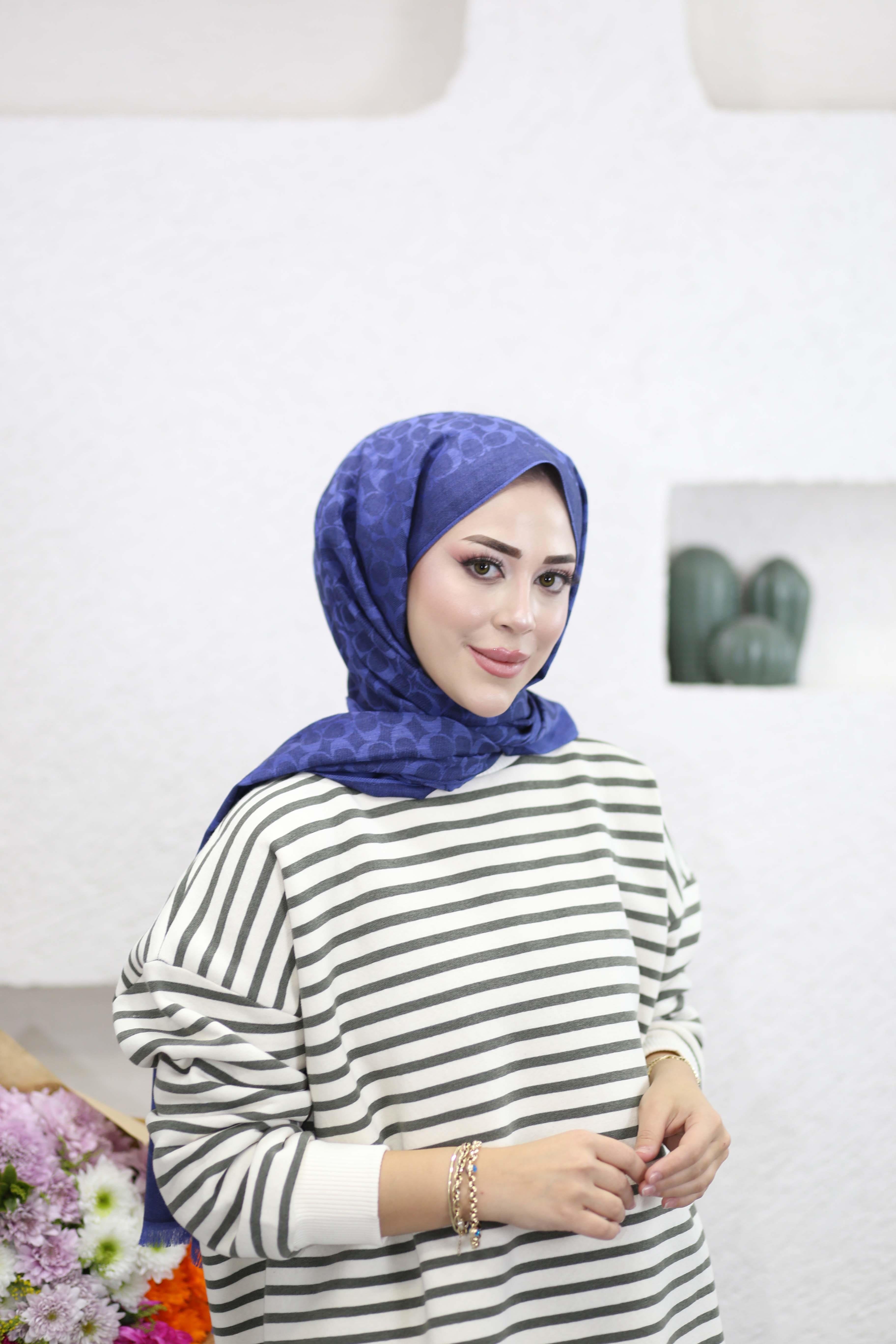 Oversize Çizgili Sweat Haki 3030