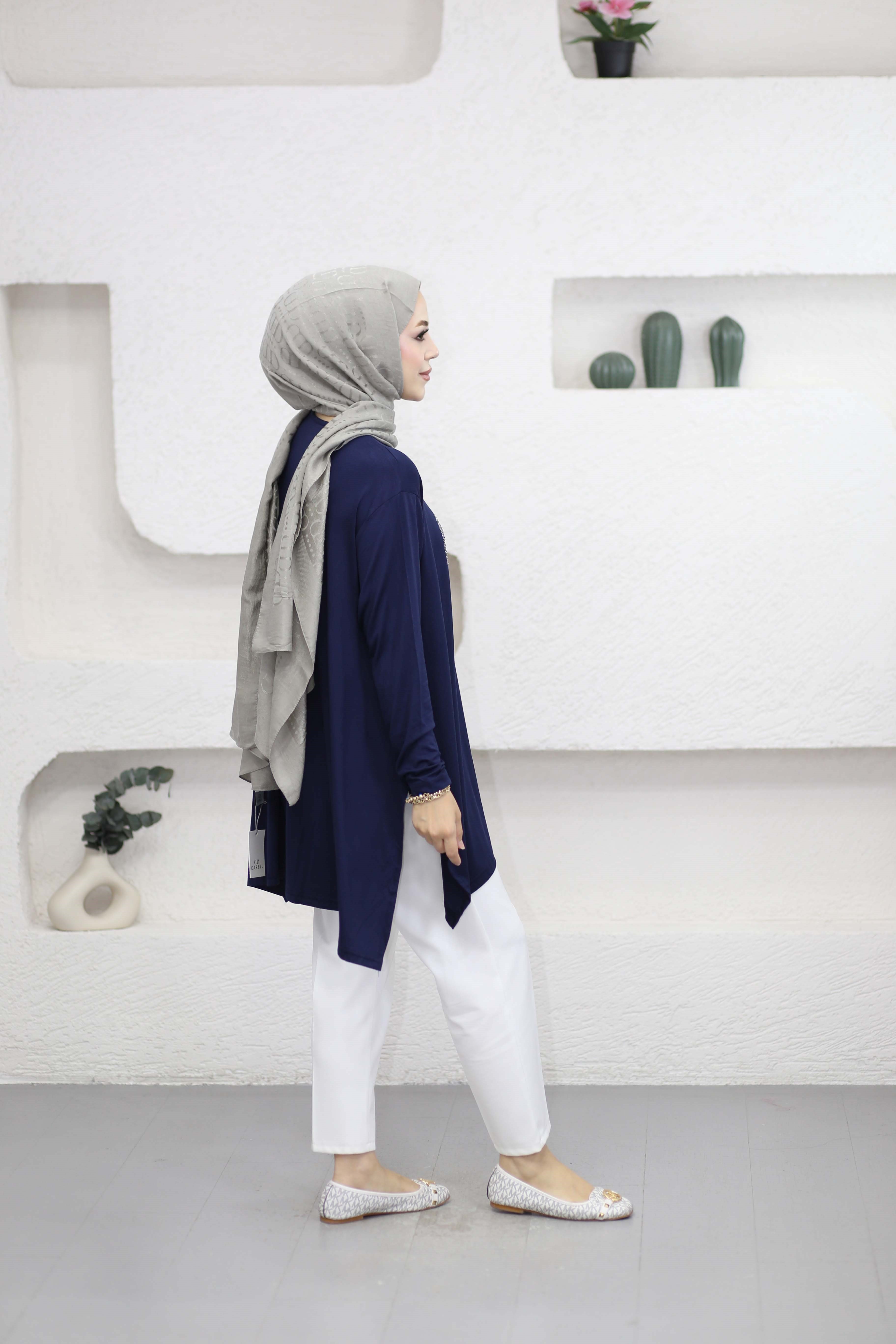 Mıu Taşlı Tunik Lacivert 24277