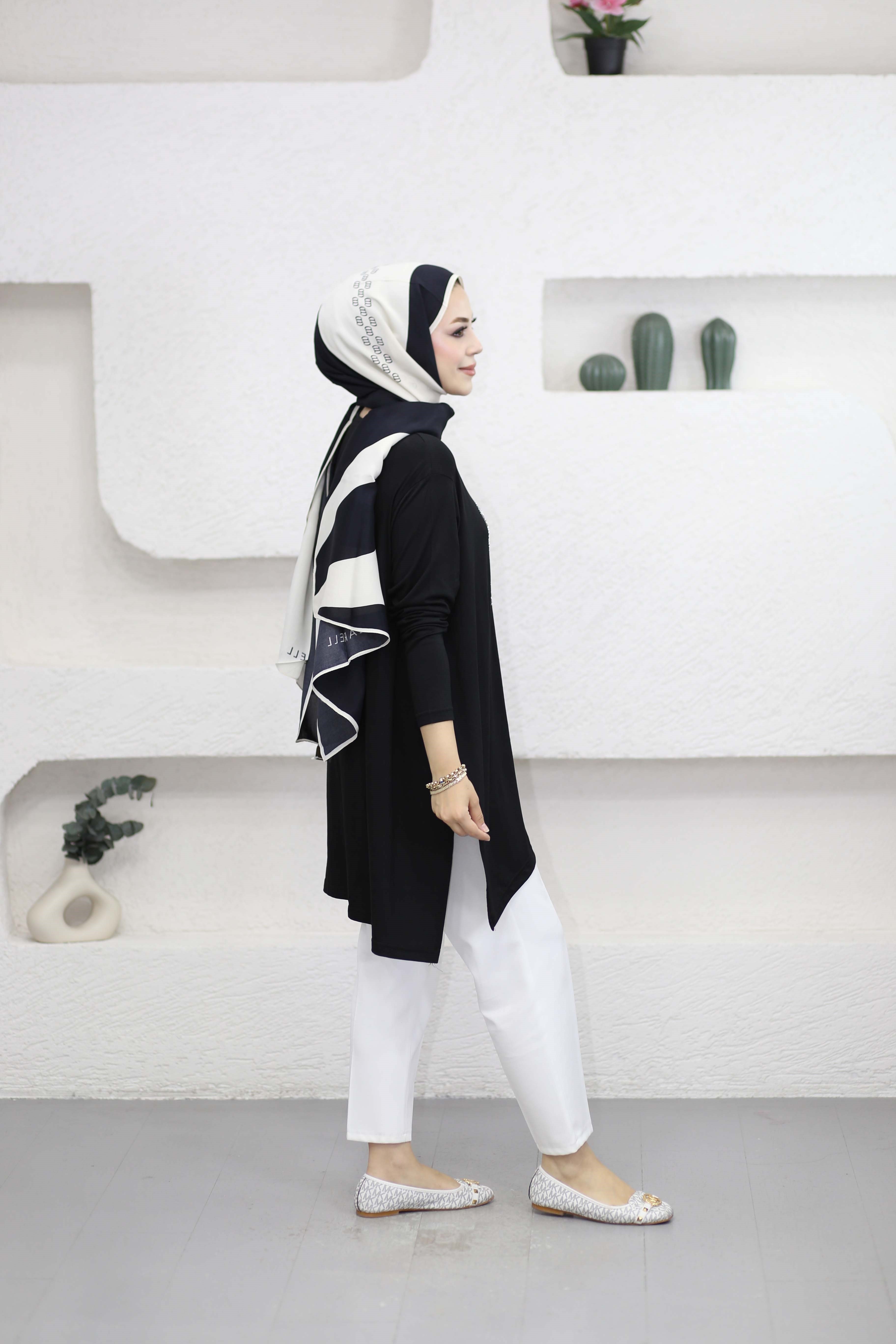 Mıu Taşlı Tunik Siyah 24277