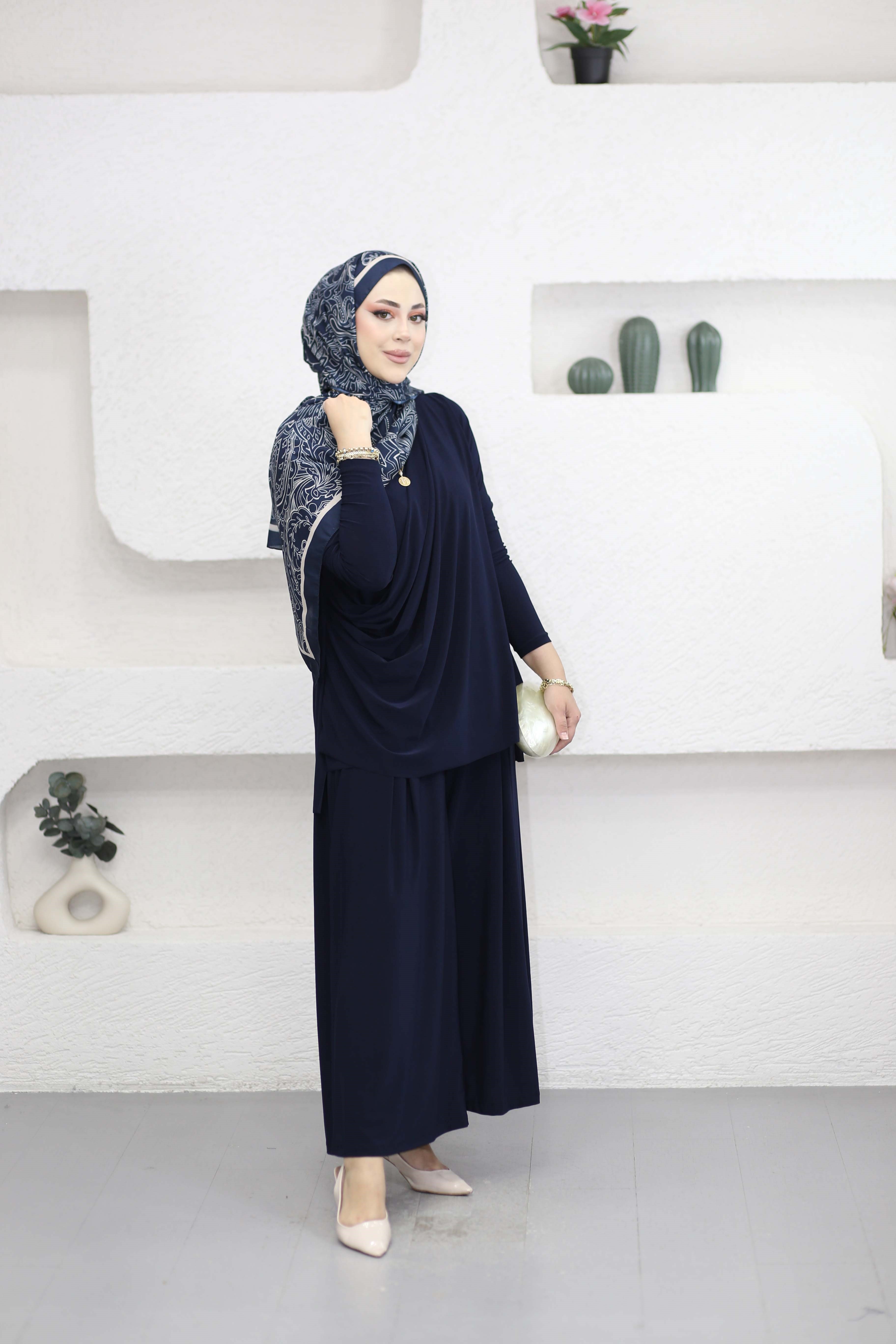 Asude Sandy Takım Lacivert 0947