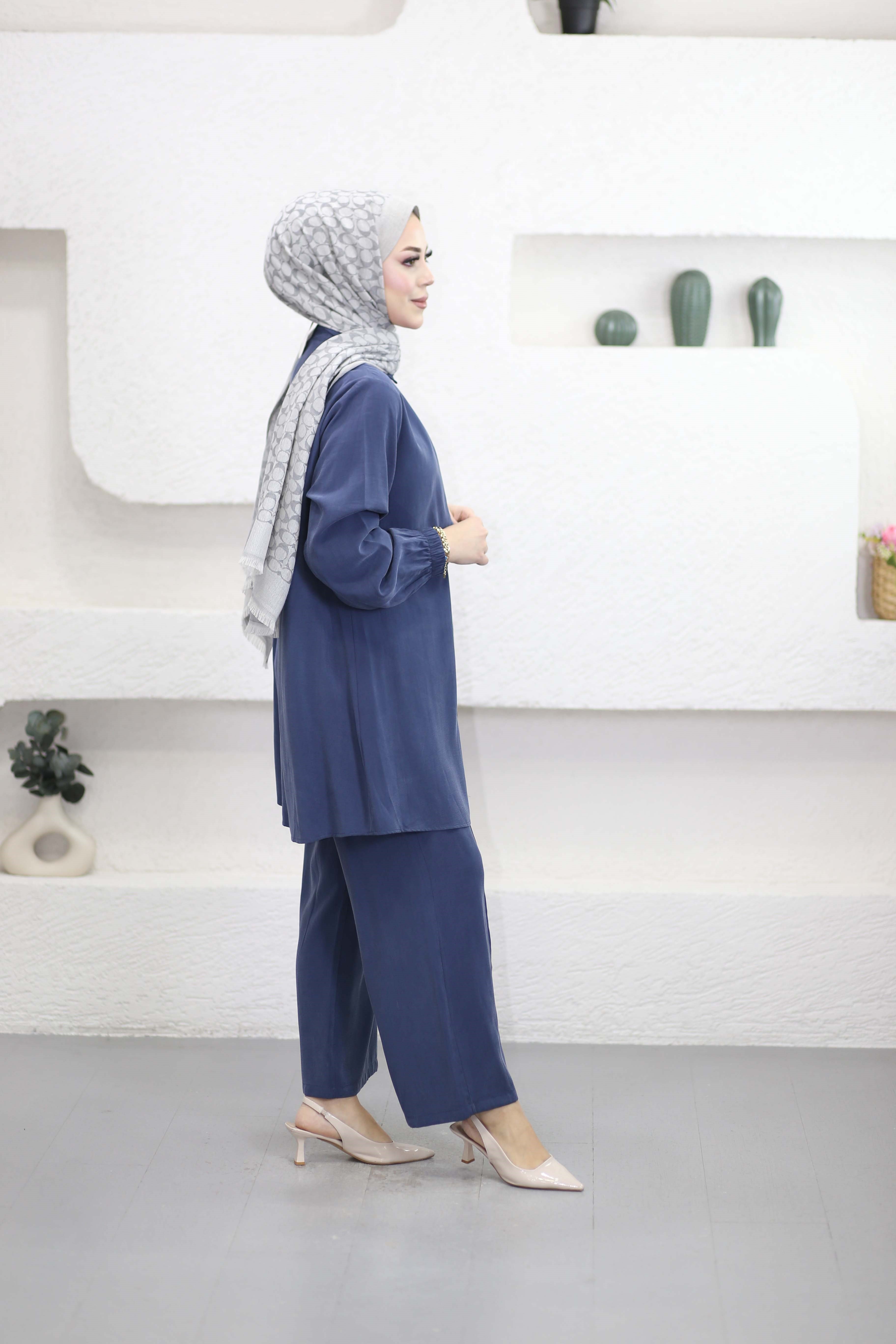 Fular Kuşaklı Takım Lacivert 4639